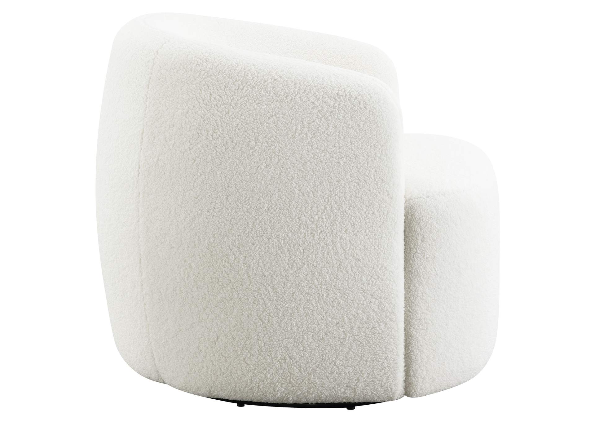 Hudson Upholstered Swivel Chair Natural,Coaster Furniture