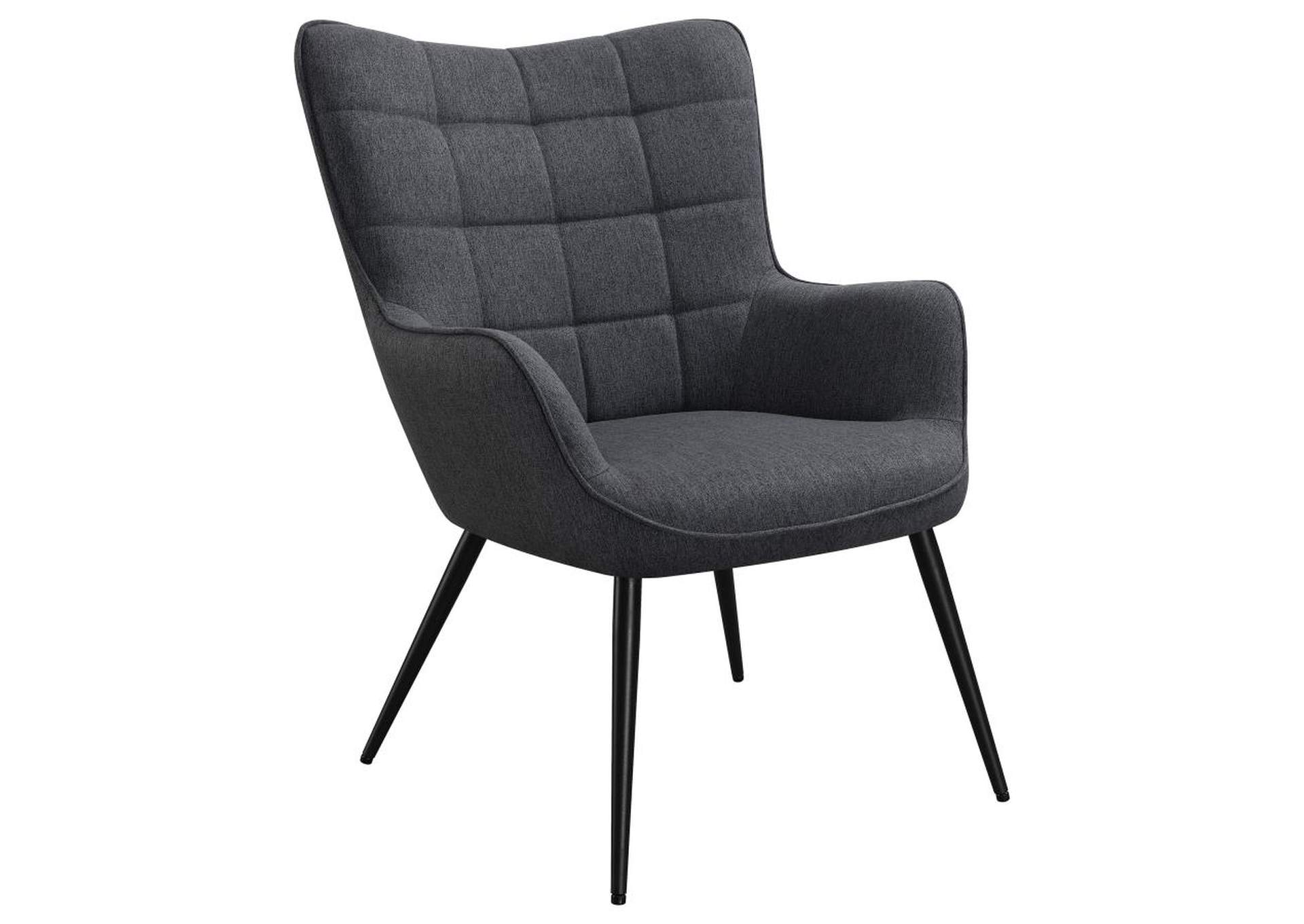 Isla Upholstered Flared Arms Accent Chair with Grid Tufted,Coaster Furniture