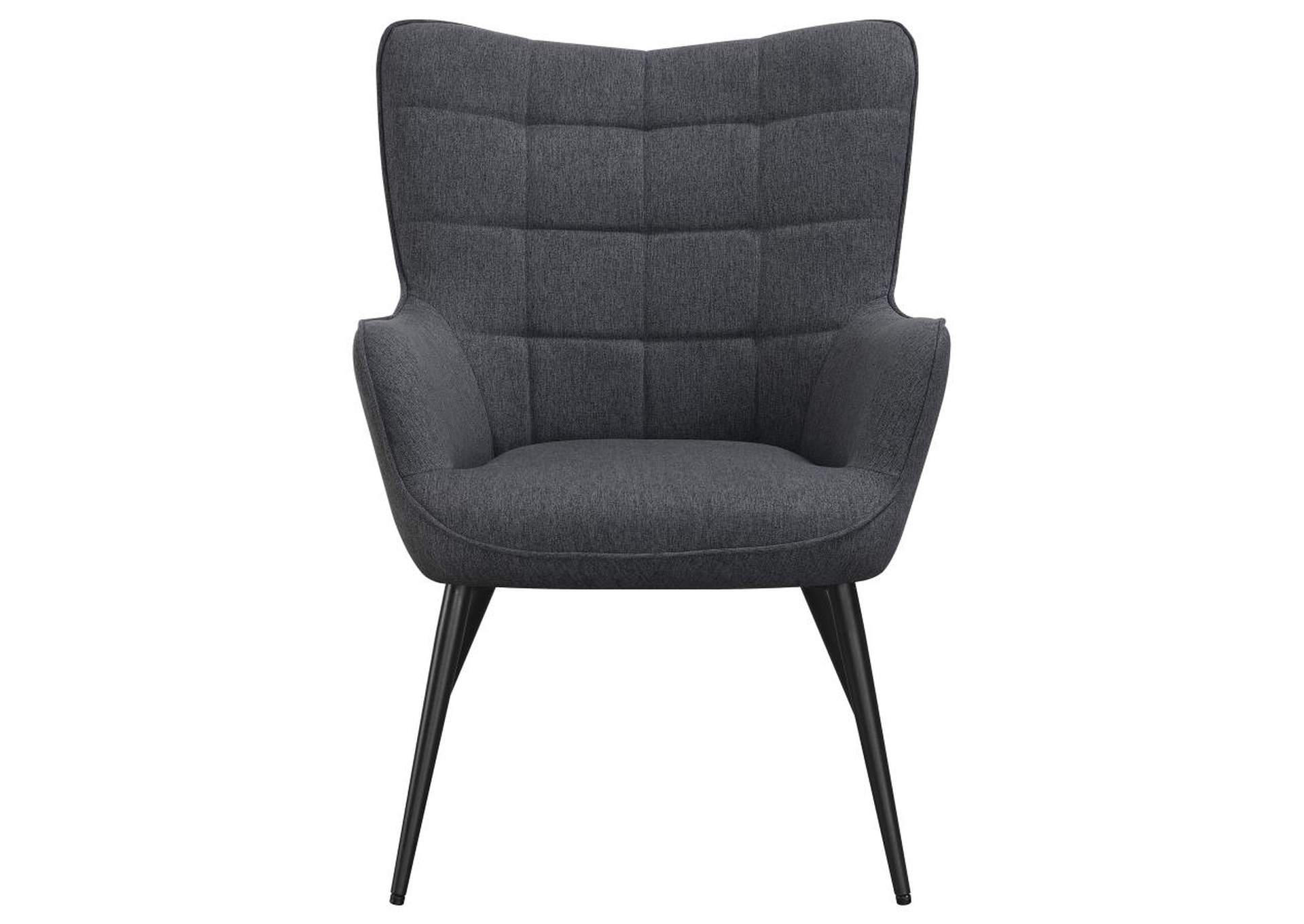 Isla Upholstered Flared Arms Accent Chair with Grid Tufted,Coaster Furniture