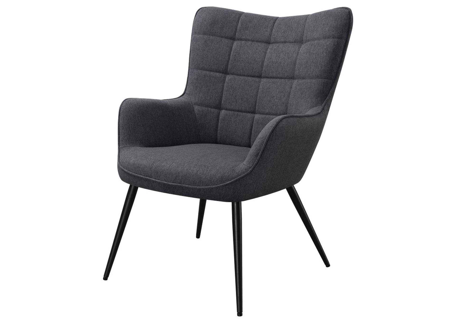 Isla Upholstered Flared Arms Accent Chair with Grid Tufted,Coaster Furniture