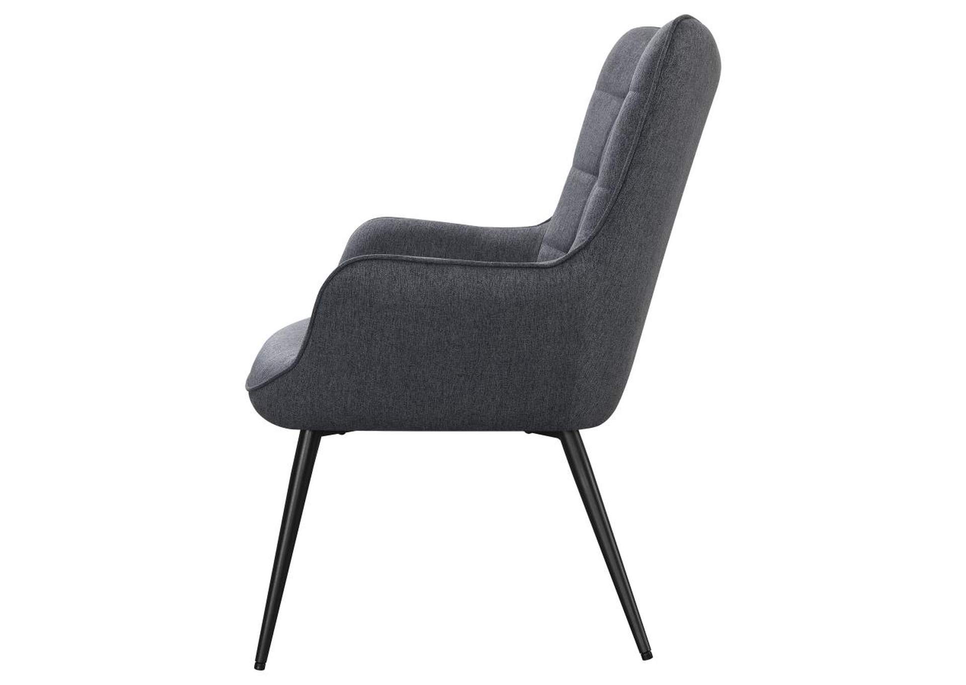 Isla Upholstered Flared Arms Accent Chair with Grid Tufted,Coaster Furniture