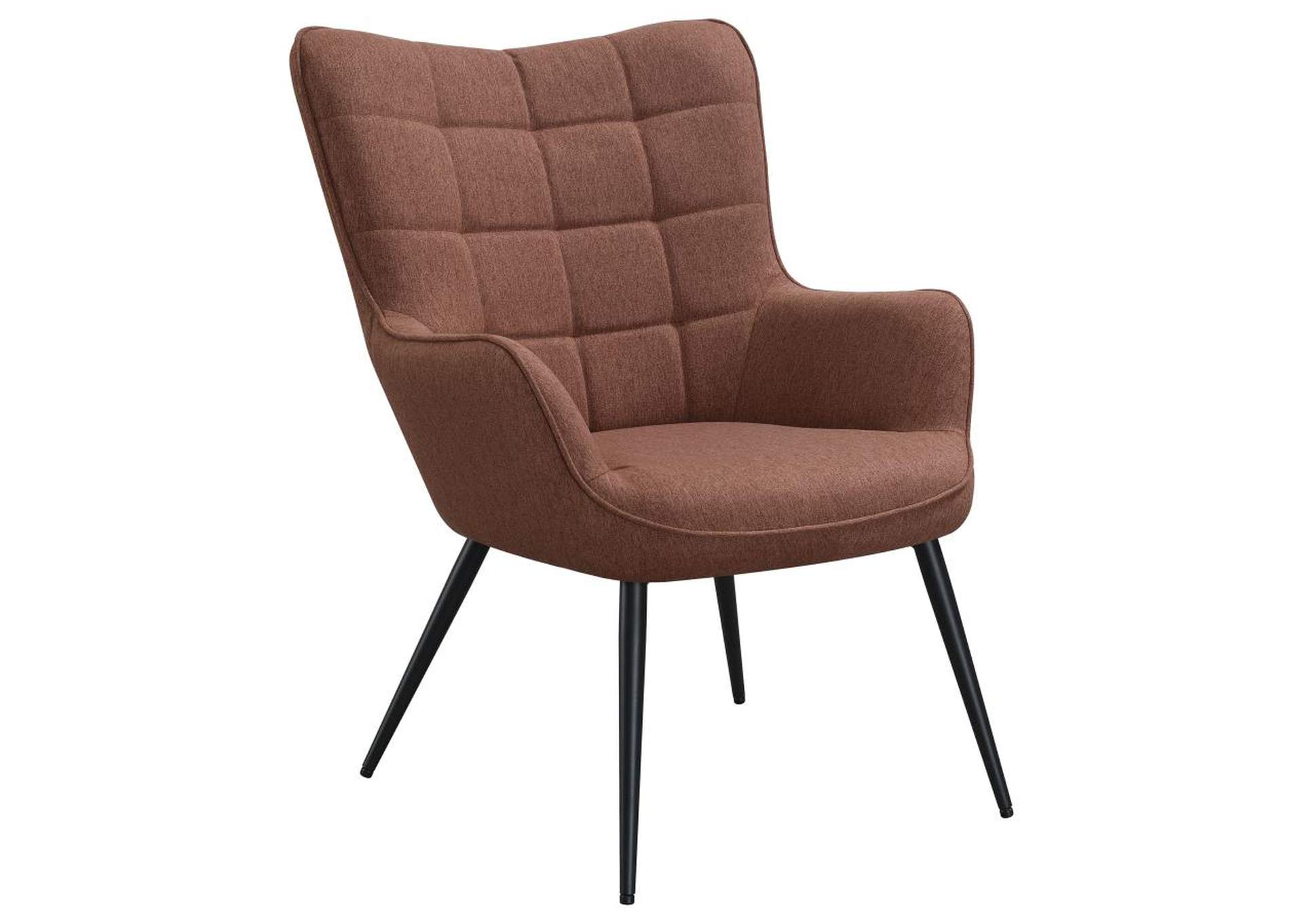 Isla Upholstered Flared Arms Accent Chair with Grid Tufted,Coaster Furniture