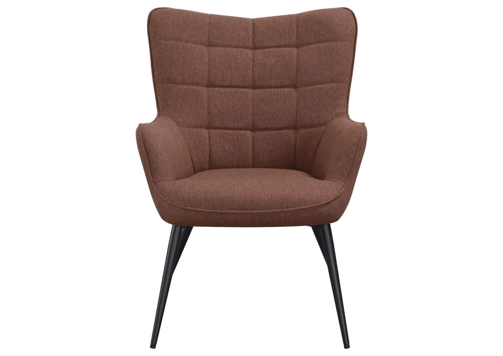 Isla Upholstered Flared Arms Accent Chair with Grid Tufted,Coaster Furniture