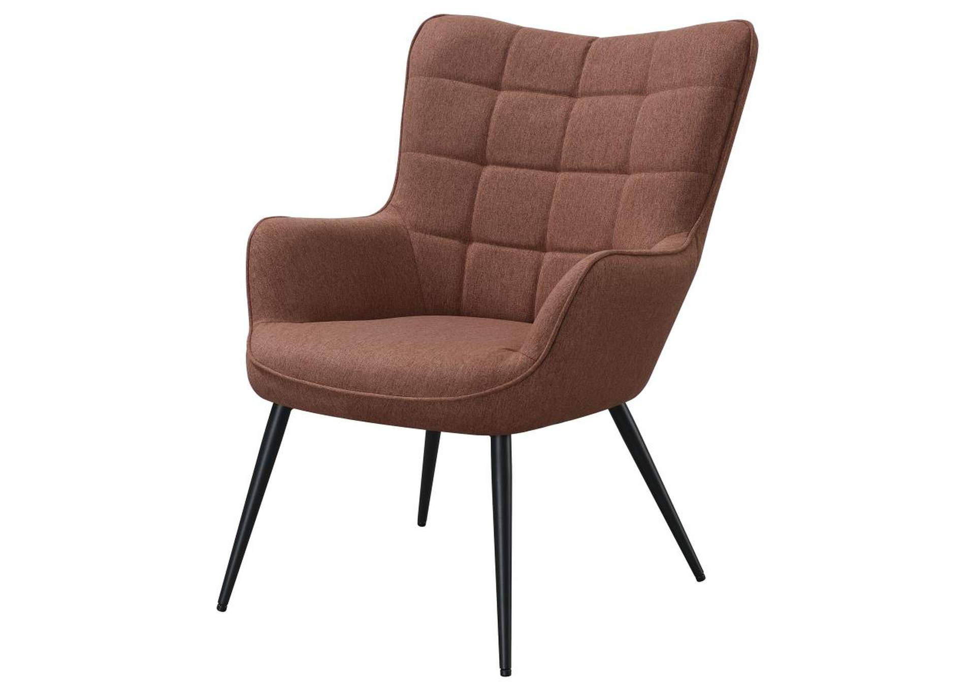 Isla Upholstered Flared Arms Accent Chair with Grid Tufted,Coaster Furniture