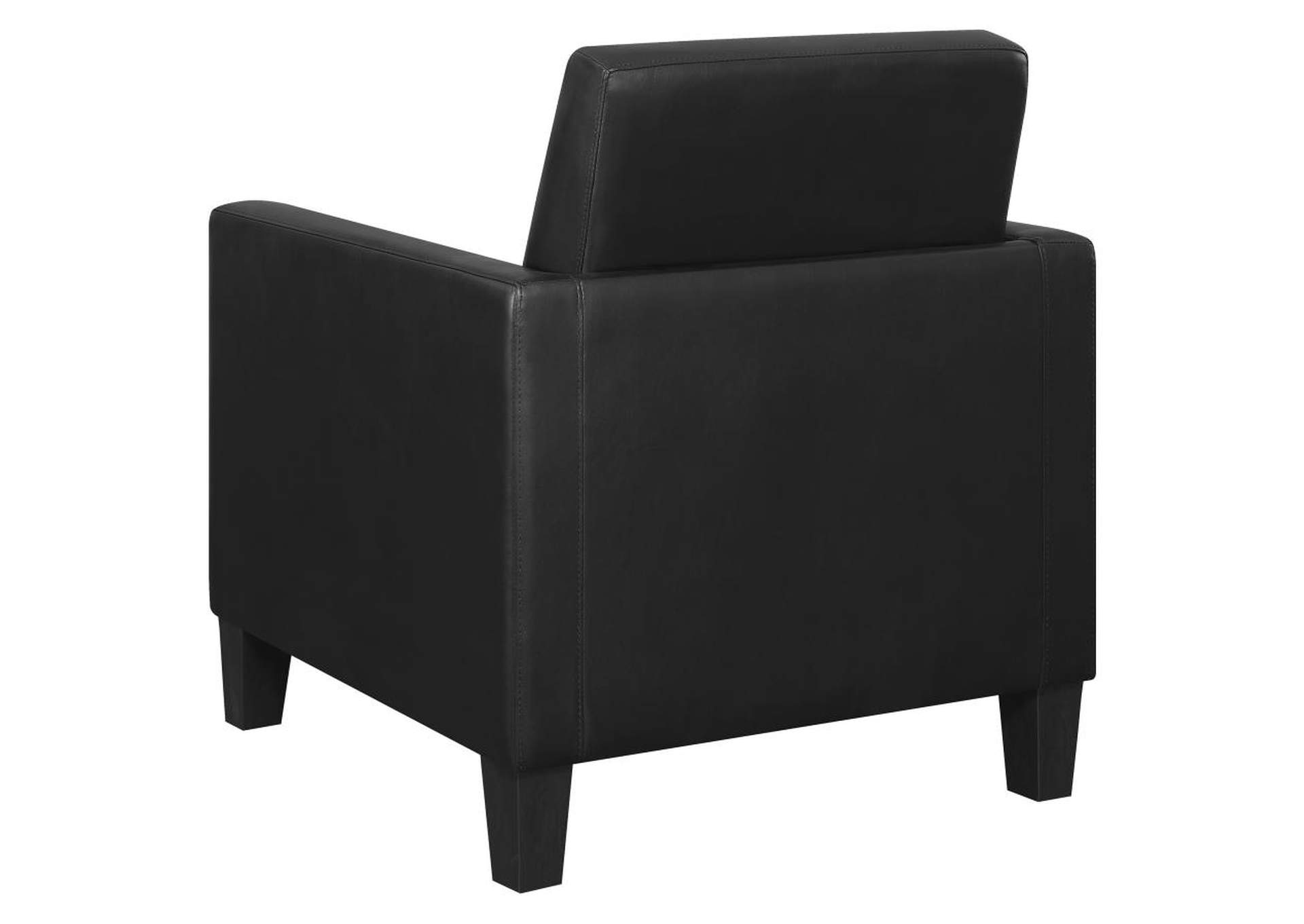 Julio Upholstered Accent Chair with Track Arms Black,Coaster Furniture