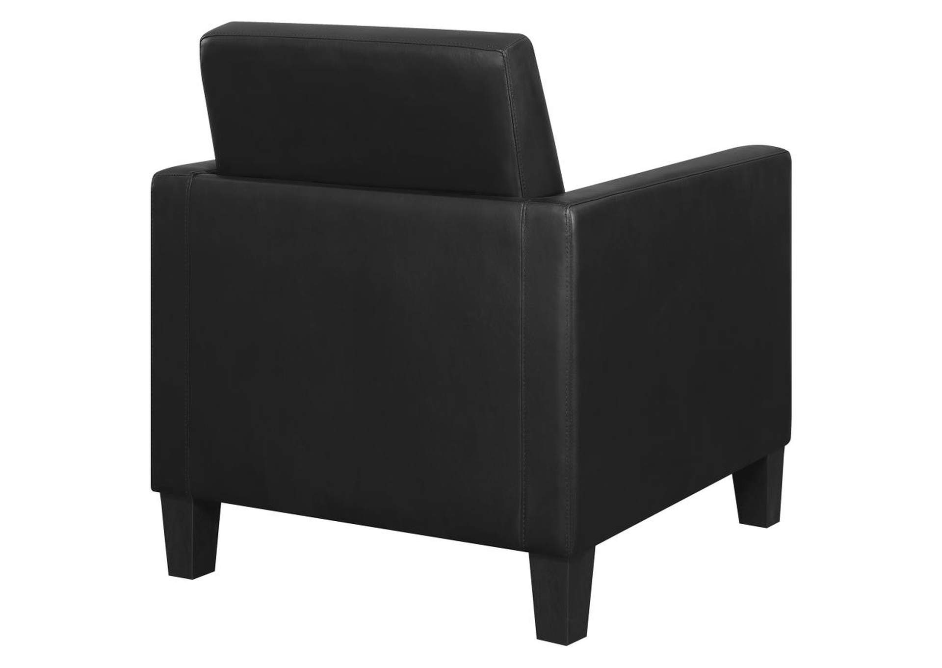 Julio Upholstered Accent Chair with Track Arms Black,Coaster Furniture