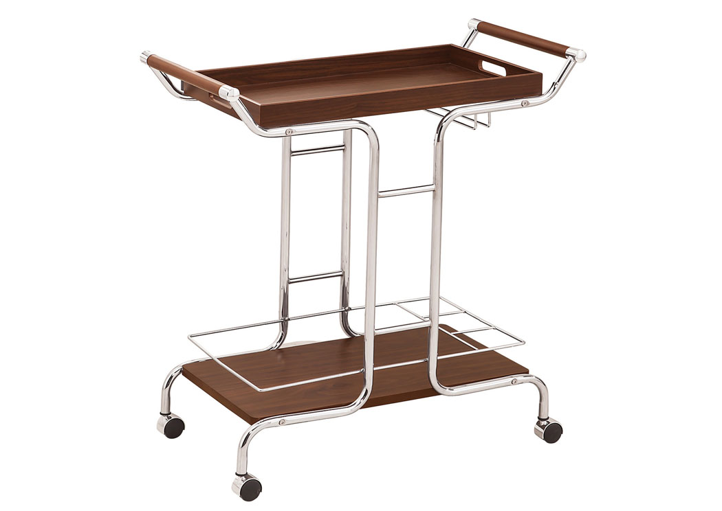 Chrome Serving Cart,ABF Coaster Furniture