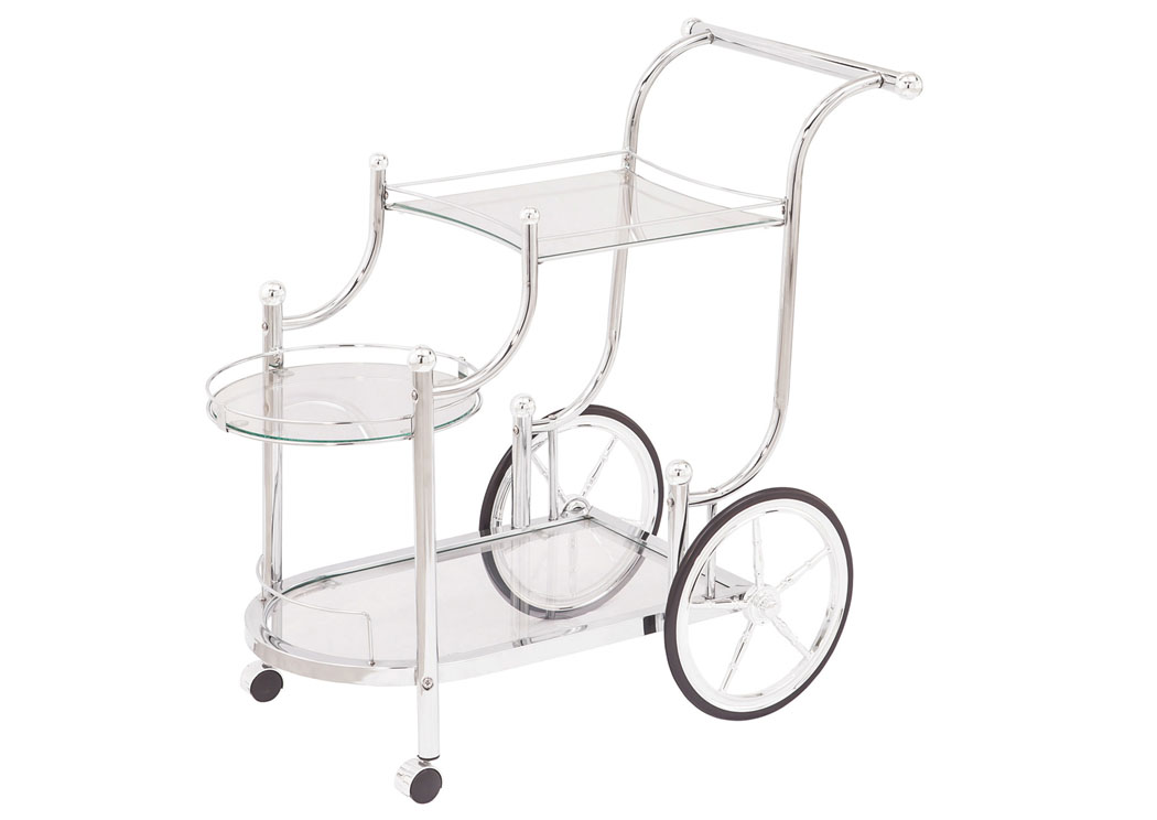 Chrome Serving Cart,ABF Coaster Furniture