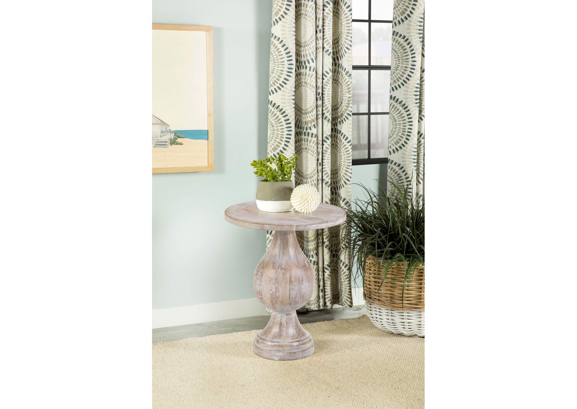 Dianella Round Pedestal Accent Table,Coaster Furniture