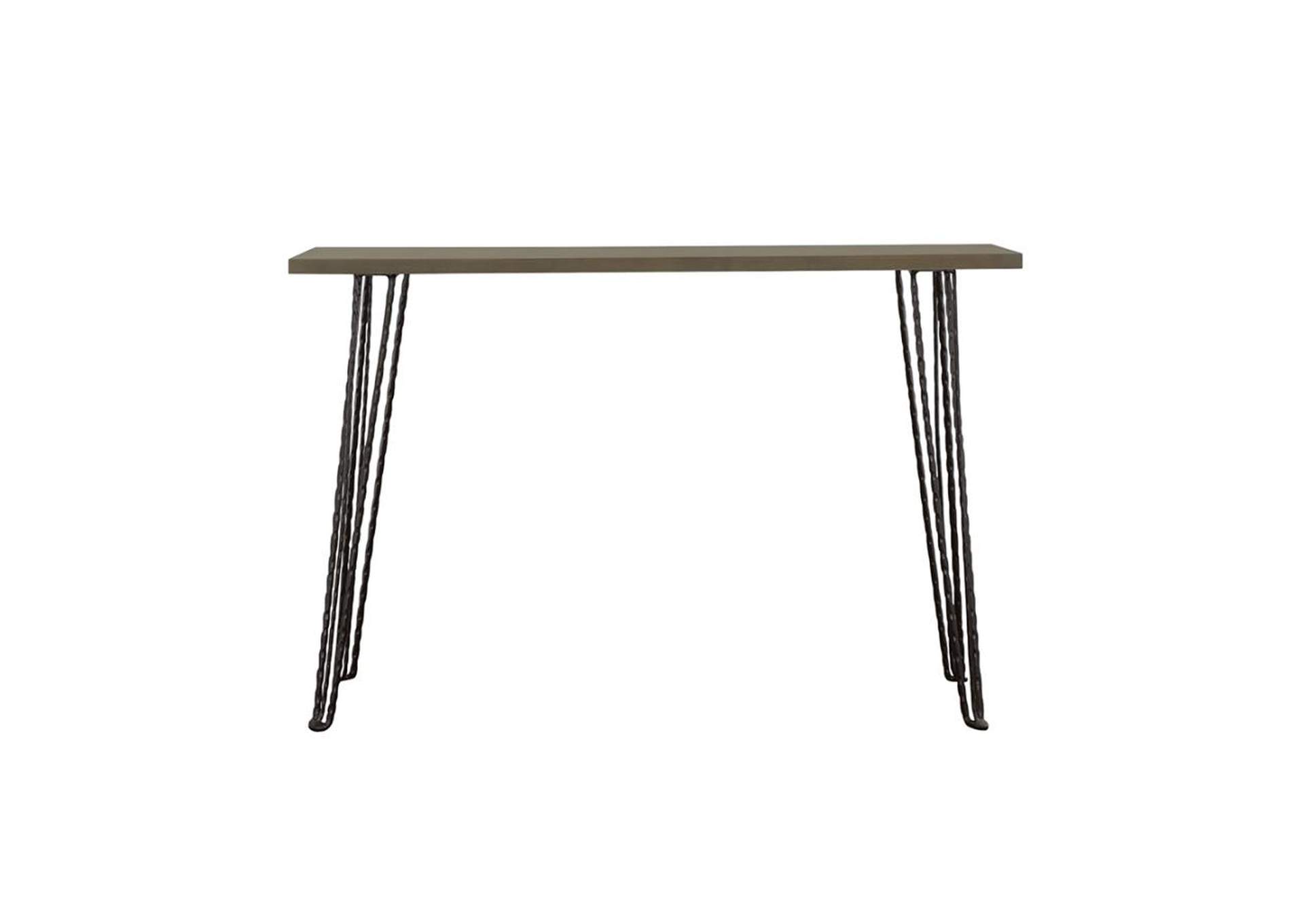 Neville Rectangular Console Table Concrete And Black,Coaster Furniture