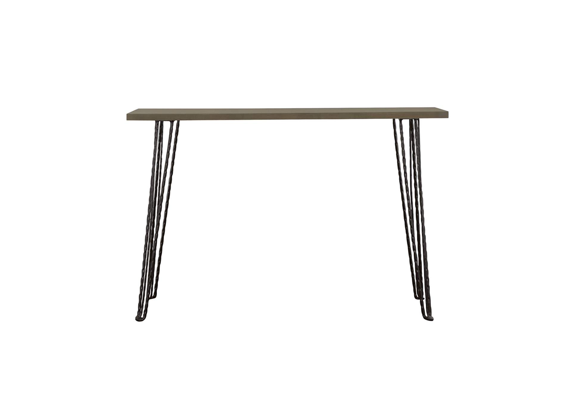 Neville Rectangular Console Table Concrete and Black,Coaster Furniture
