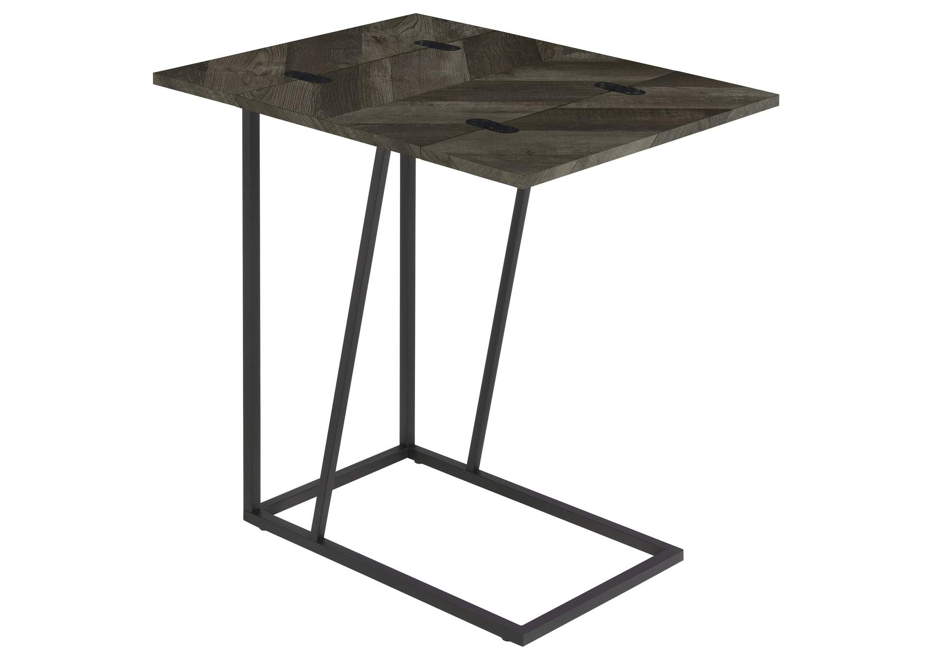 Carly Expandable Chevron Rectangular Accent Table Grey,Coaster Furniture