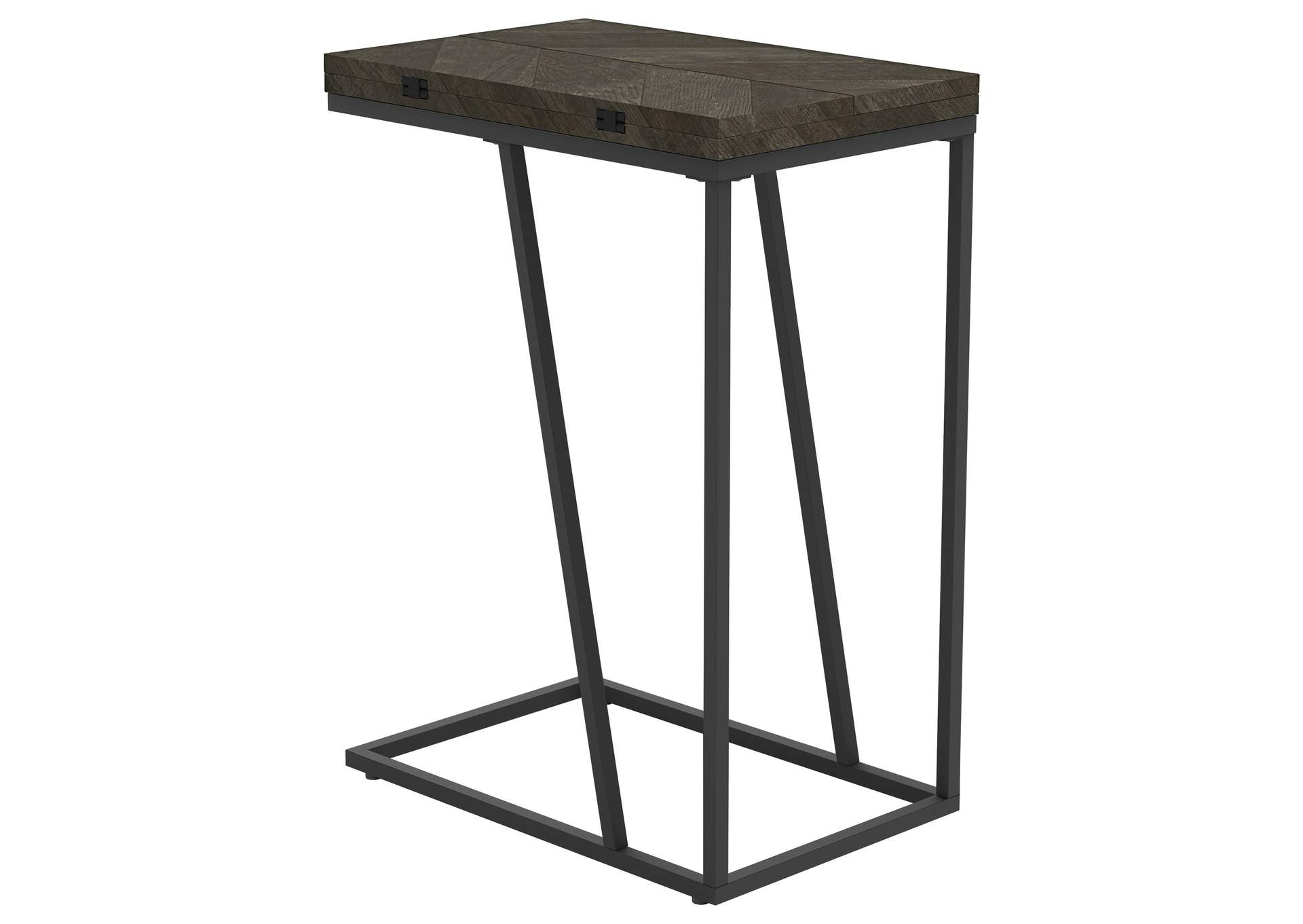 Carly Expandable Chevron Rectangular Accent Table Grey,Coaster Furniture