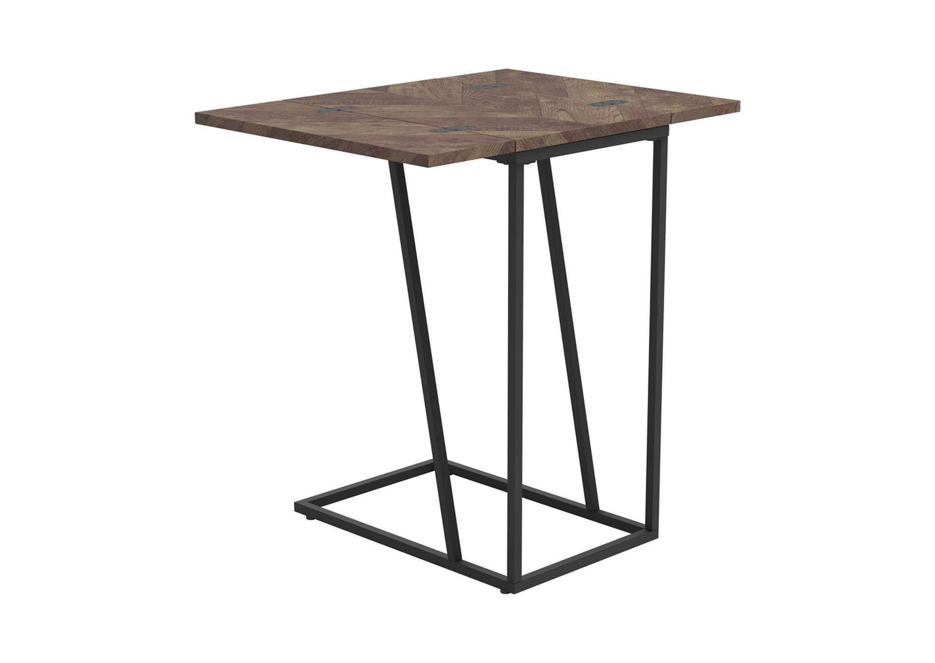 Carly Expandable Chevron Rectangular Accent Table Tobacco,Coaster Furniture