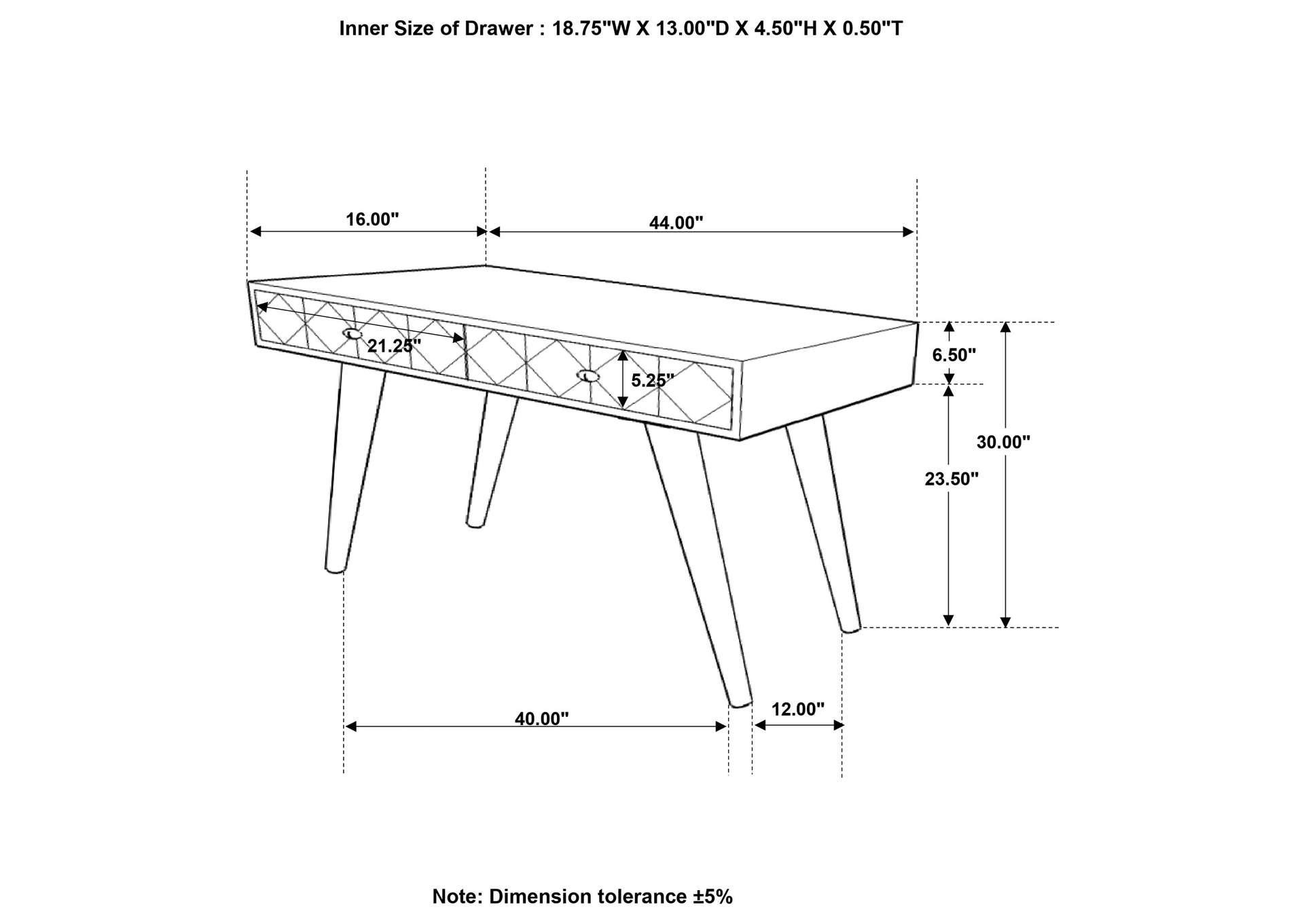 Alyssum Rectangular Storage Console Table Natural,Coaster Furniture