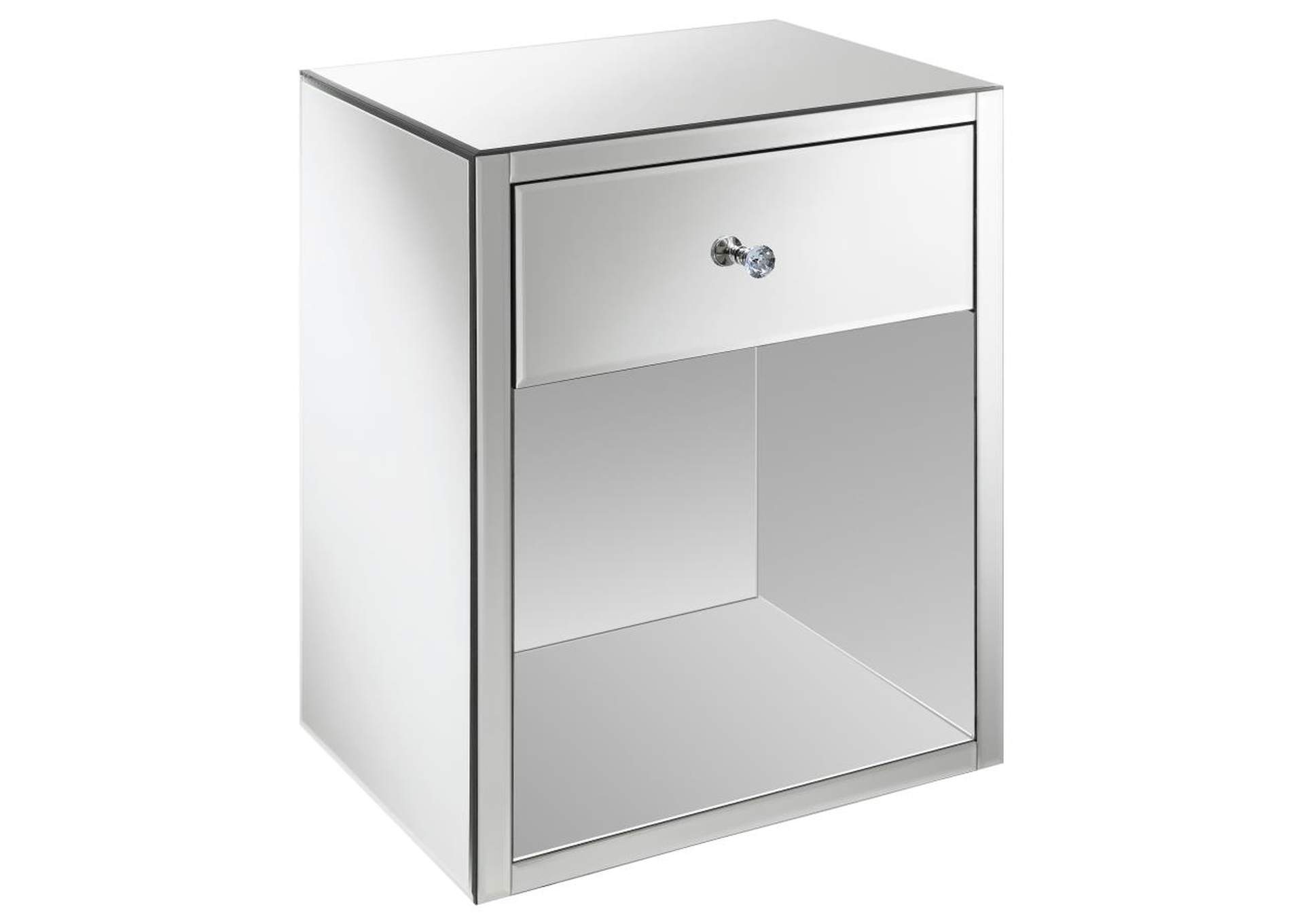 Coquette 1 - drawer Rectangular Accent Table Mirror,Coaster Furniture