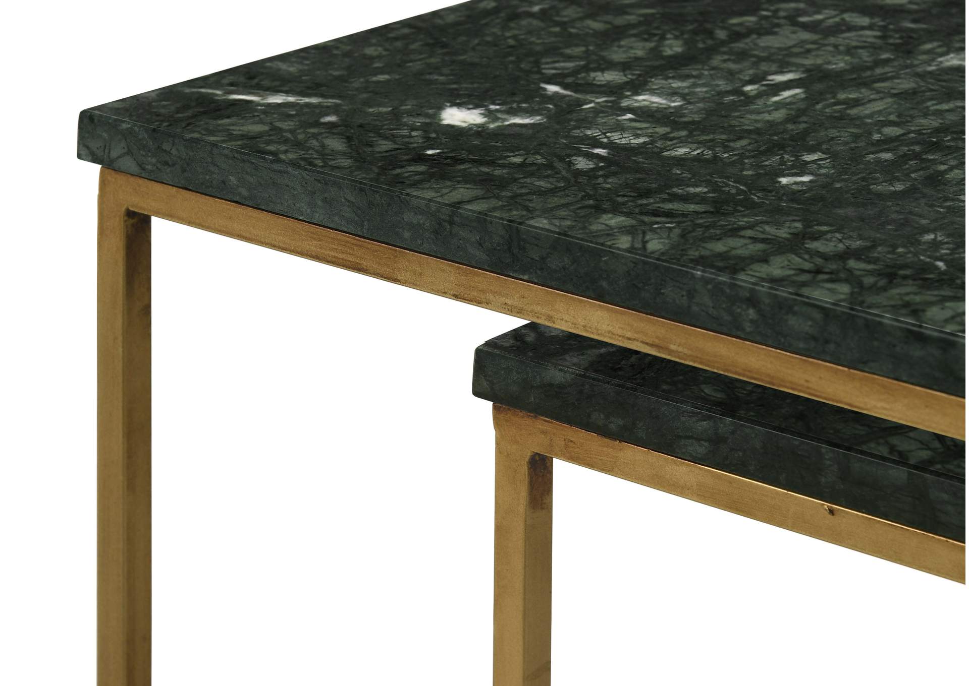 Caine 3-piece Nesting Table with Marble Top,Coaster Furniture