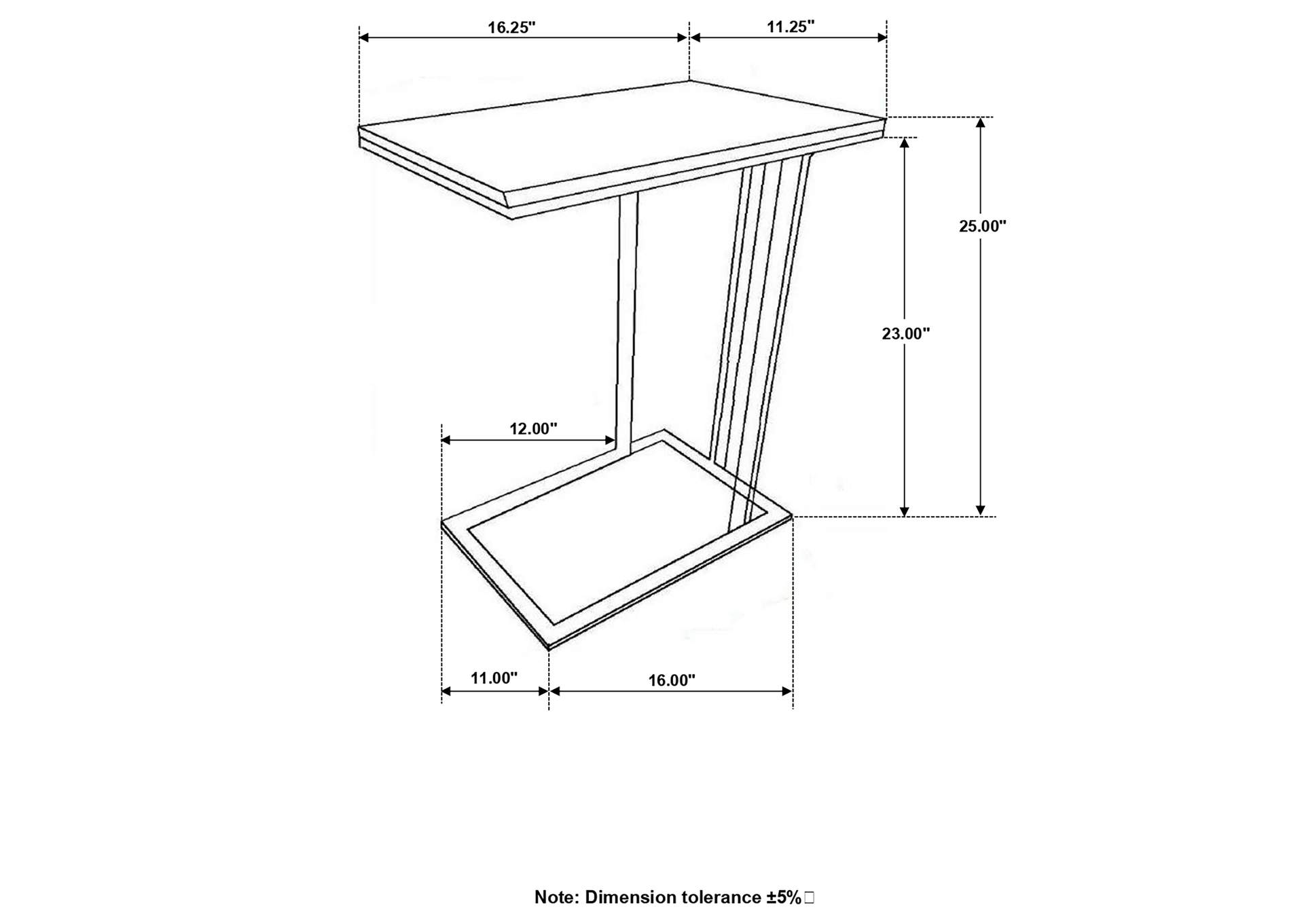 Vicente Accent Table with Marble Top Grey,Coaster Furniture