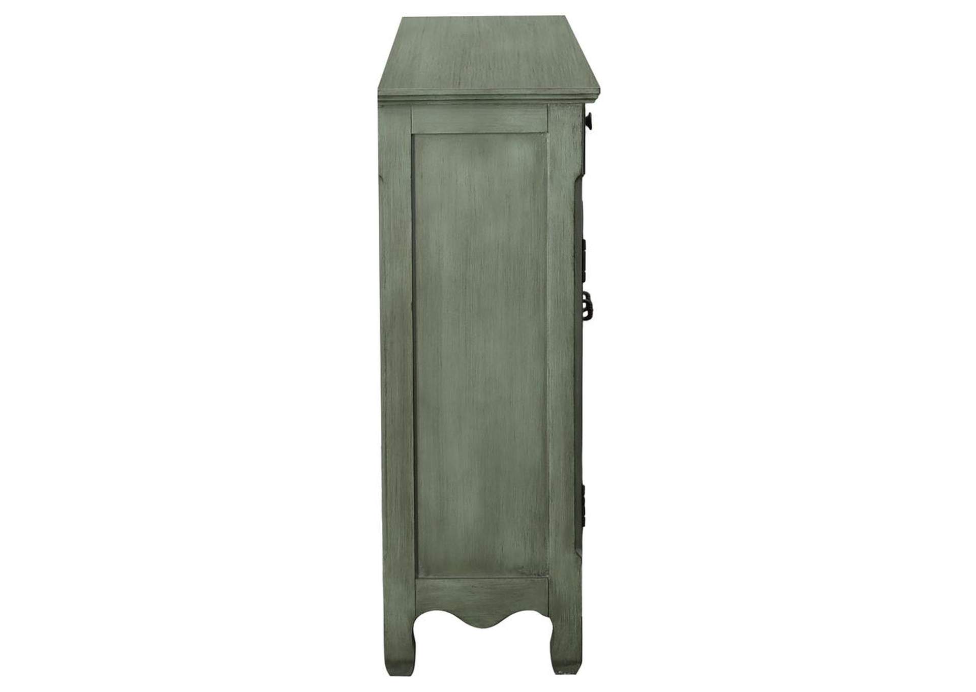Deserie 3 - door Accent Cabinet Antique Green,Coaster Furniture
