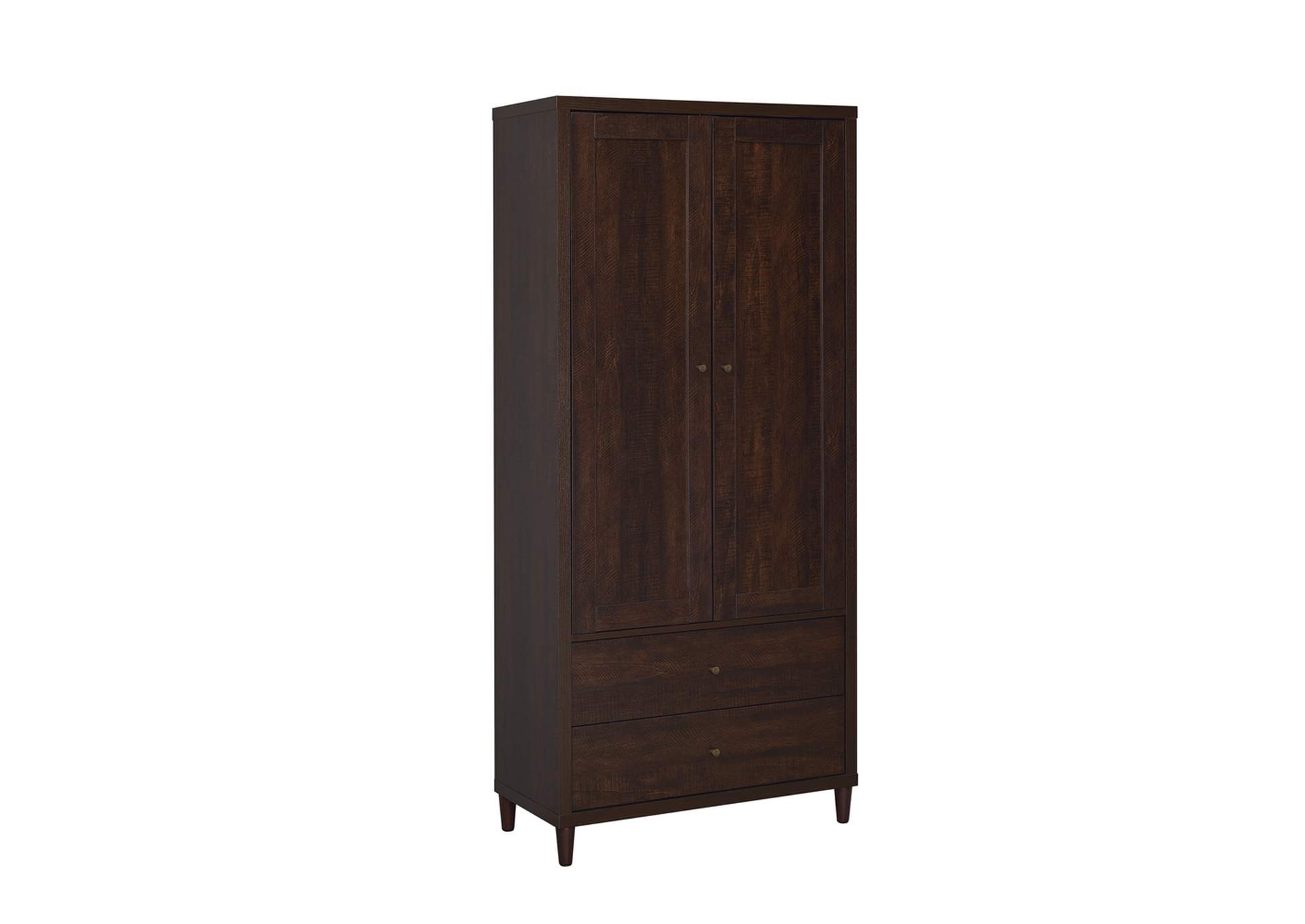 Wadeline 2-door Tall Accent Cabinet Rustic Tobacco,Coaster Furniture