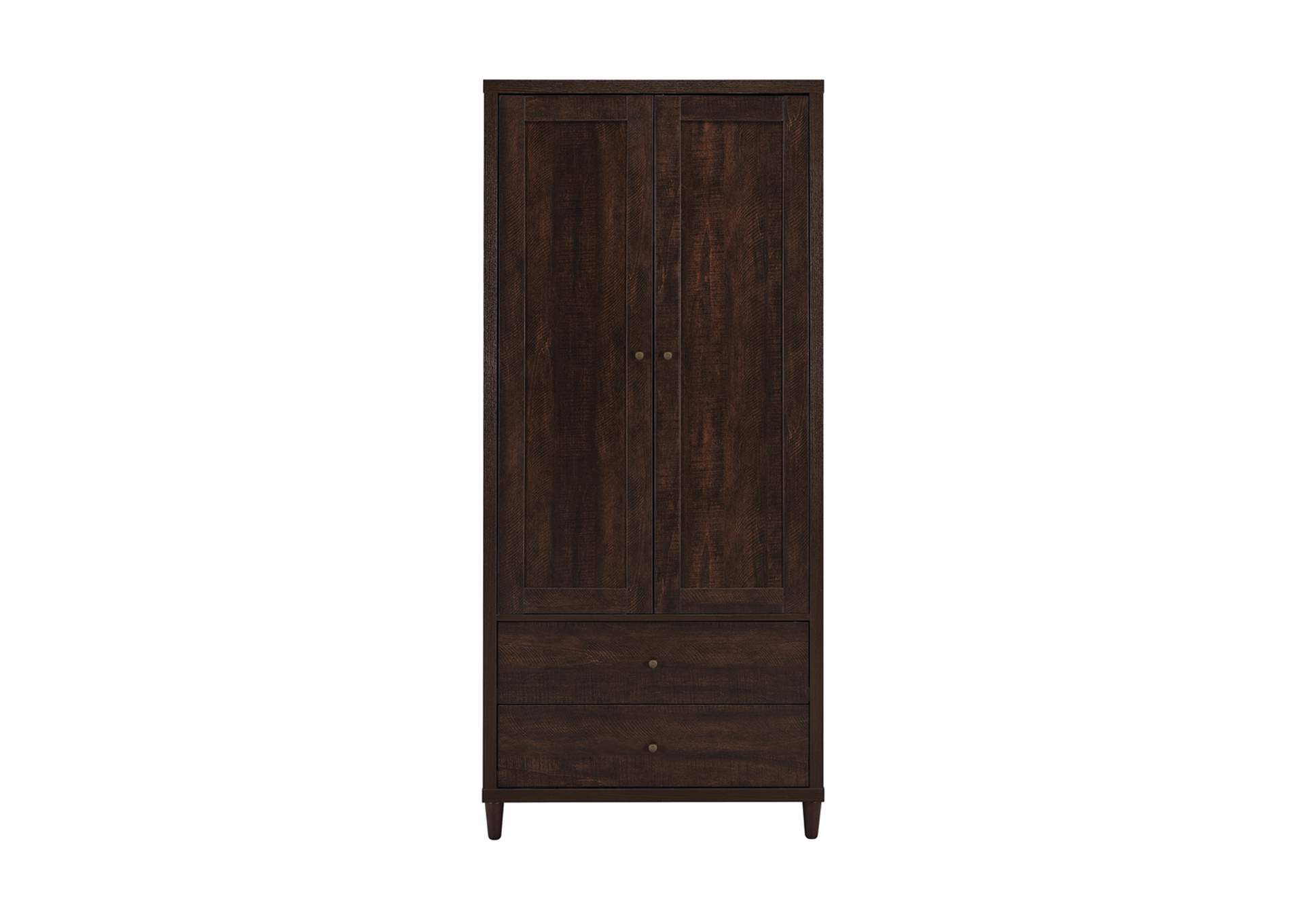 Wadeline 2-door Tall Accent Cabinet Rustic Tobacco,Coaster Furniture