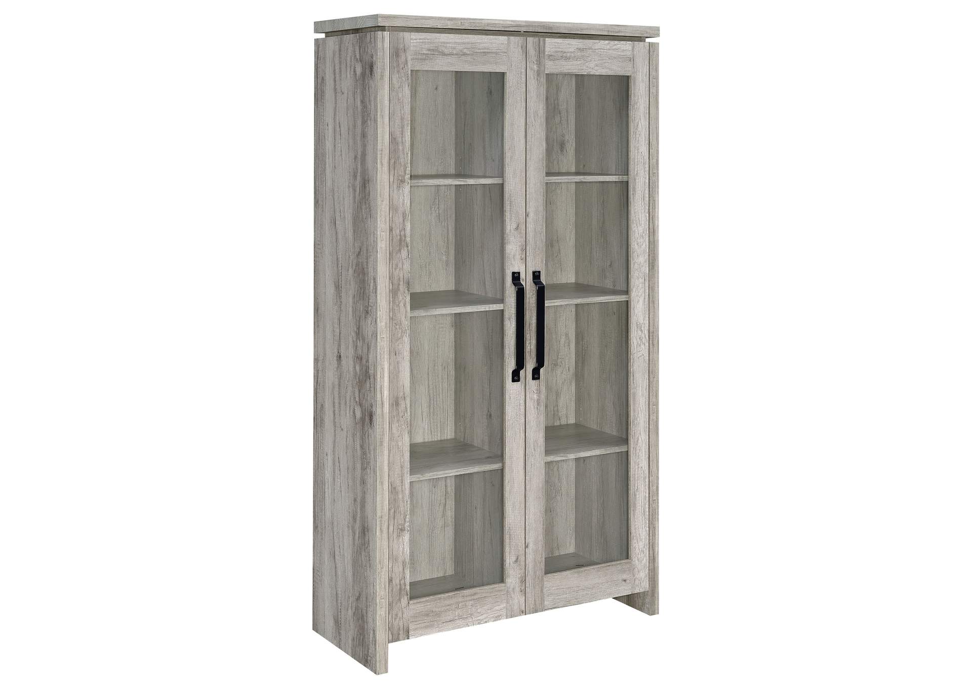 Alejo 2-door Tall Cabinet Grey Driftwood,Coaster Furniture