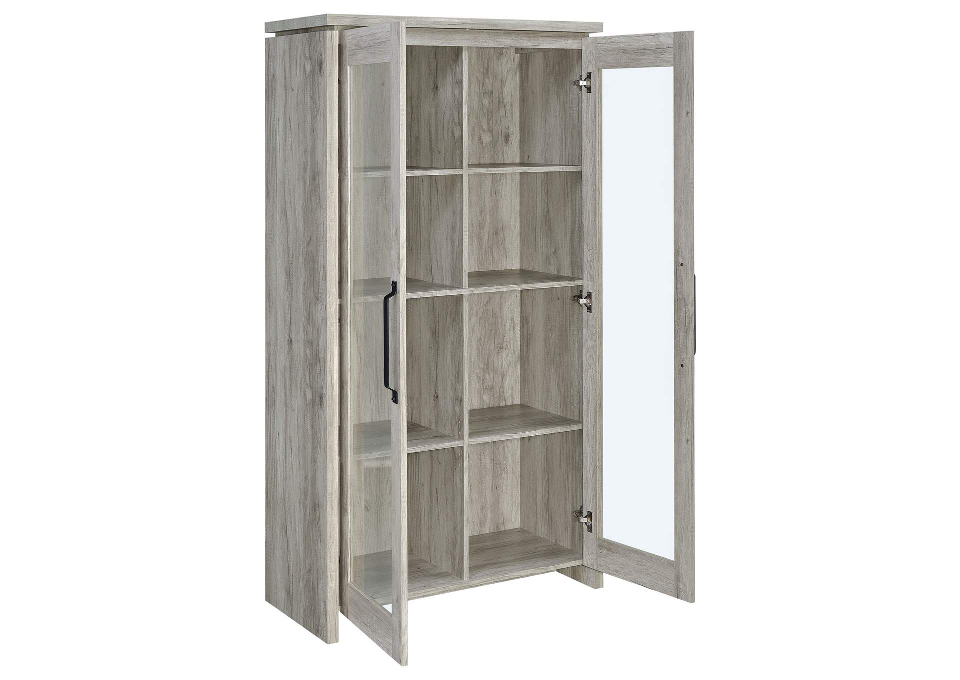 Alejo 2-door Tall Cabinet Grey Driftwood,Coaster Furniture