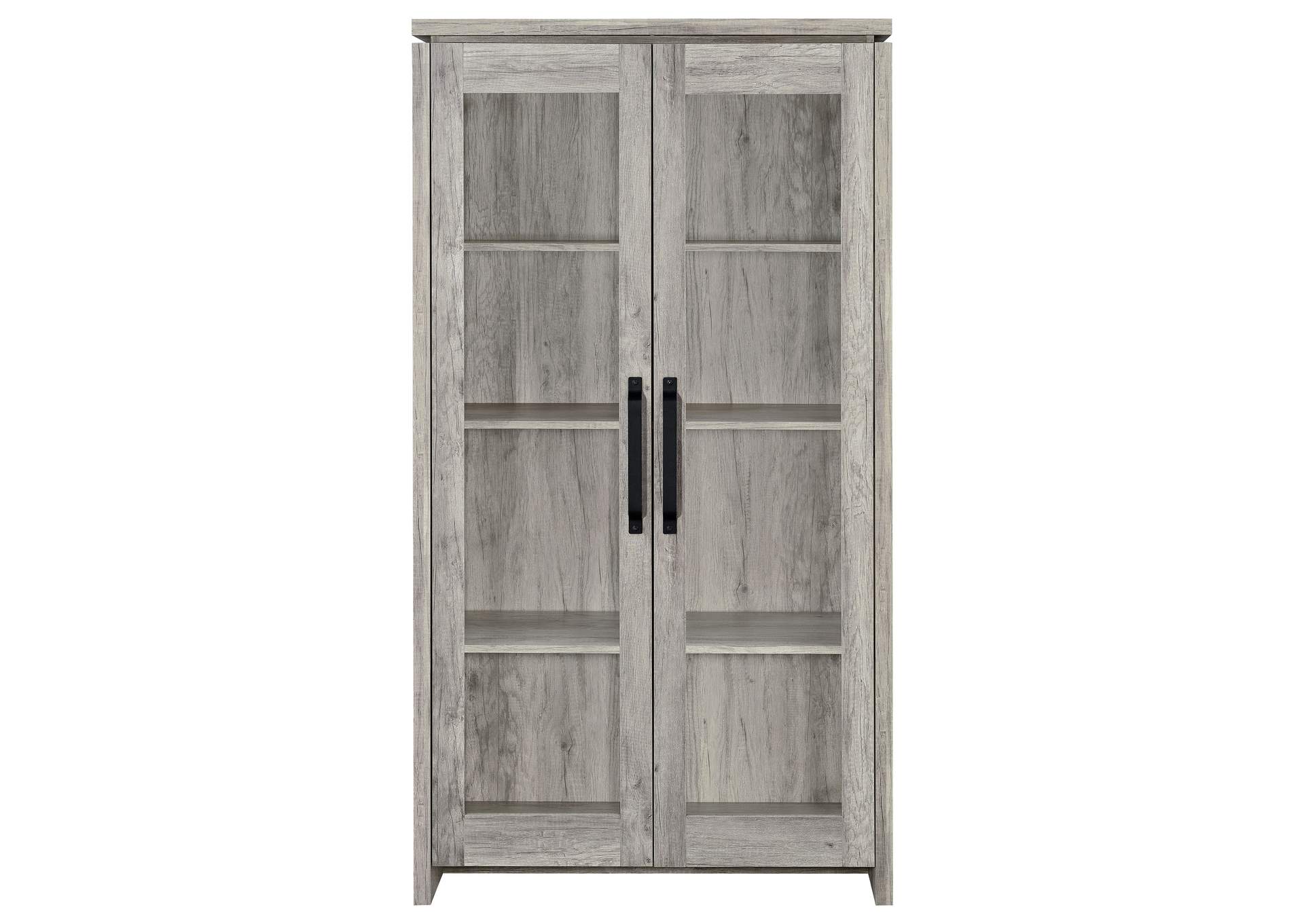 Alejo 2-door Tall Cabinet Grey Driftwood,Coaster Furniture