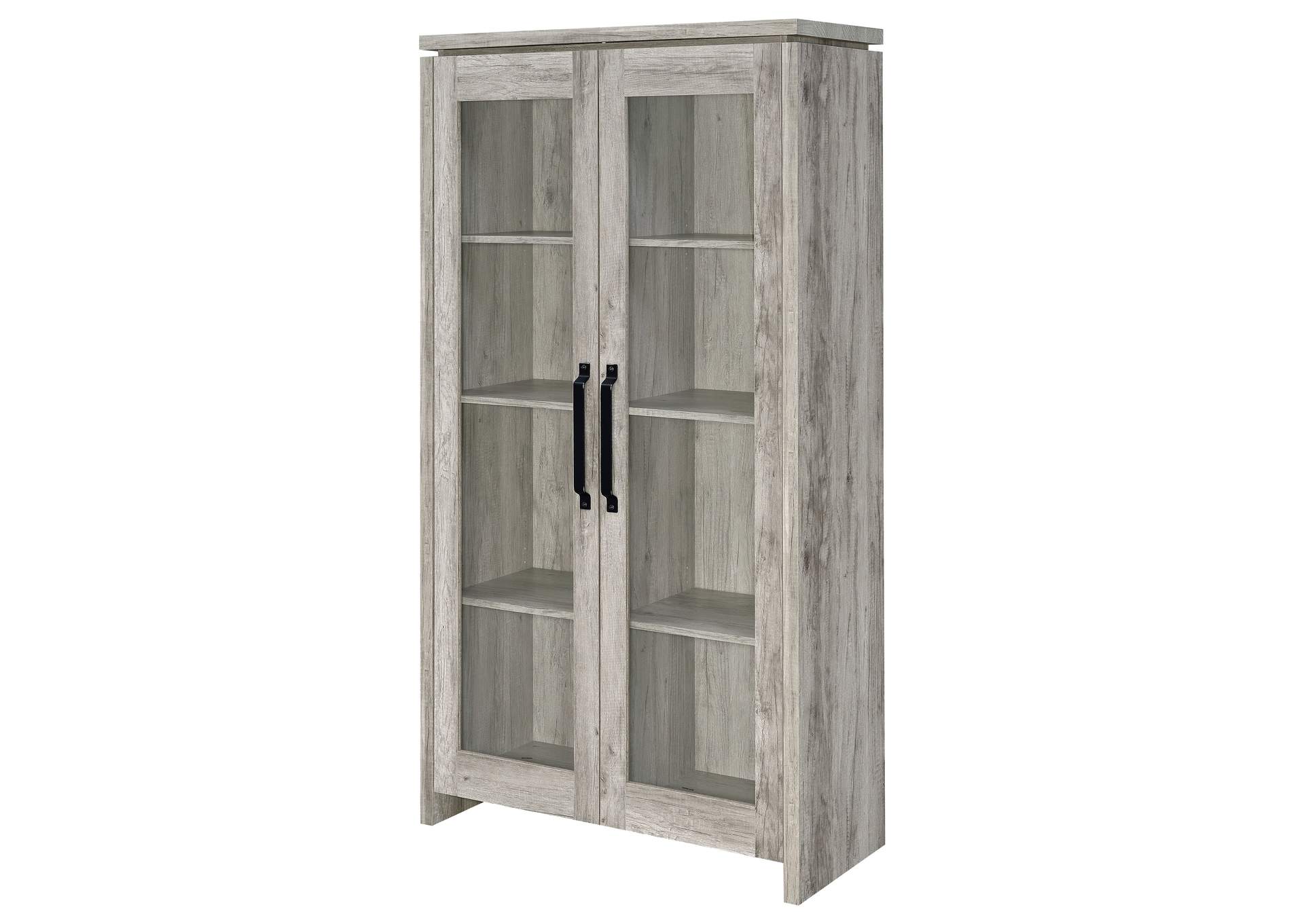 Alejo 2-door Tall Cabinet Grey Driftwood,Coaster Furniture