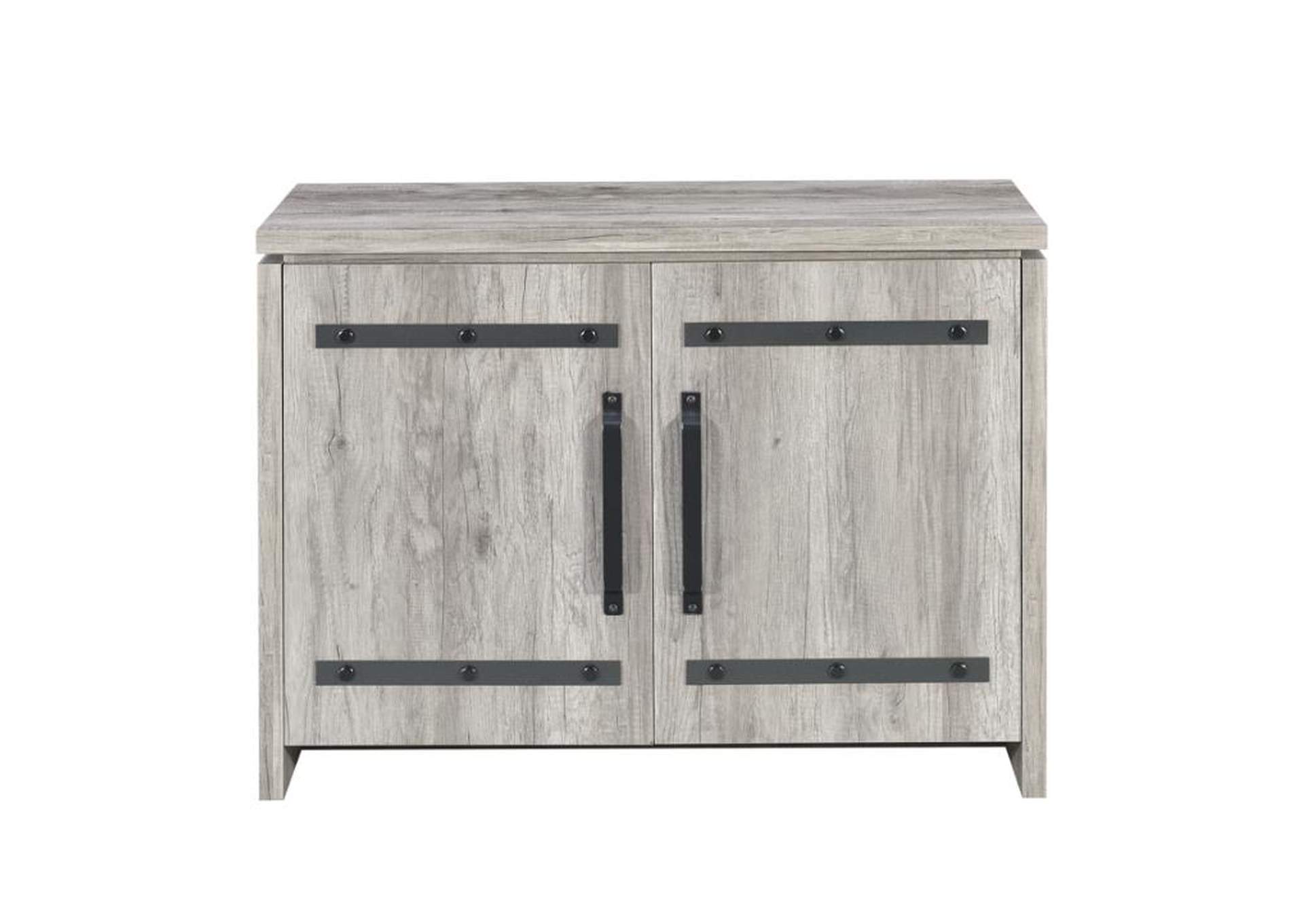 2-door Accent Cabinet Grey Driftwood,Coaster Furniture