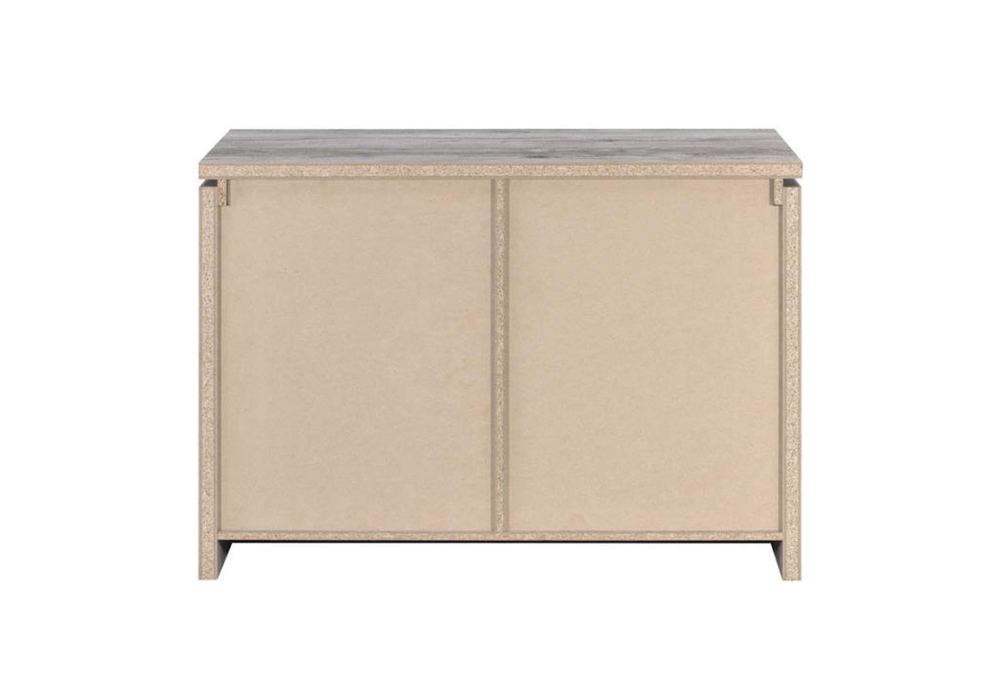 2-door Accent Cabinet Grey Driftwood,Coaster Furniture