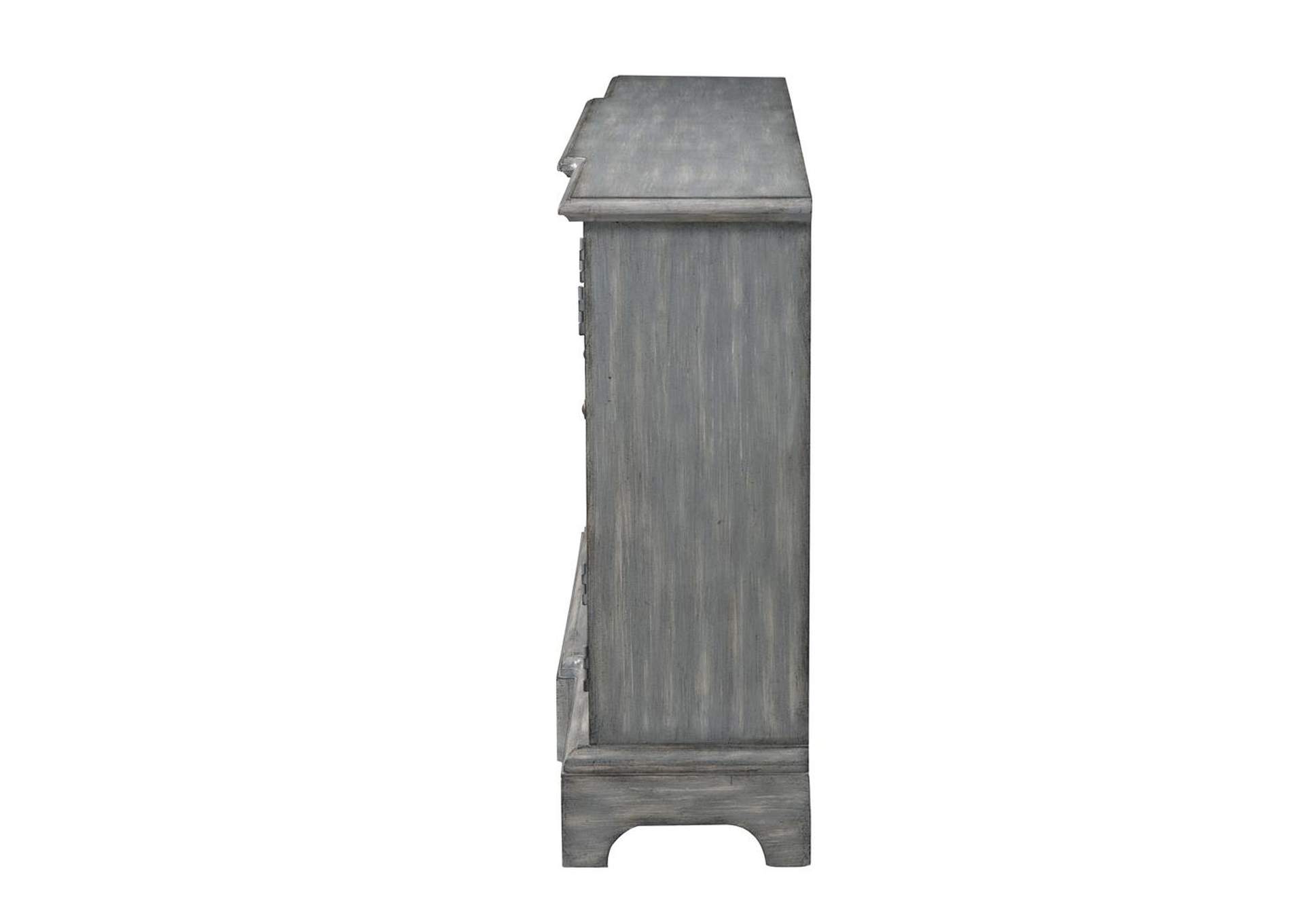 Sonic Silver Rustic Grey Accent Cabinet,Coaster Furniture