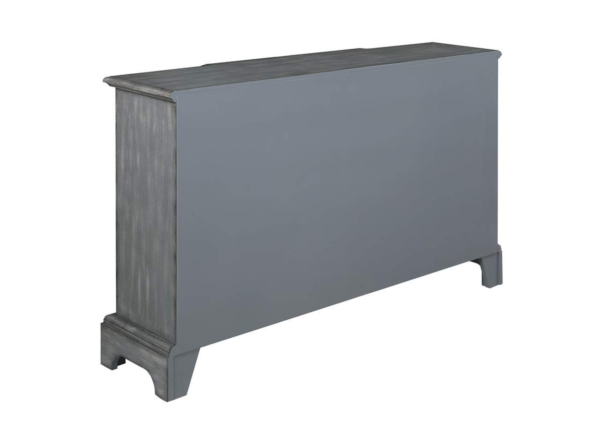Sonic Silver Rustic Grey Accent Cabinet,Coaster Furniture