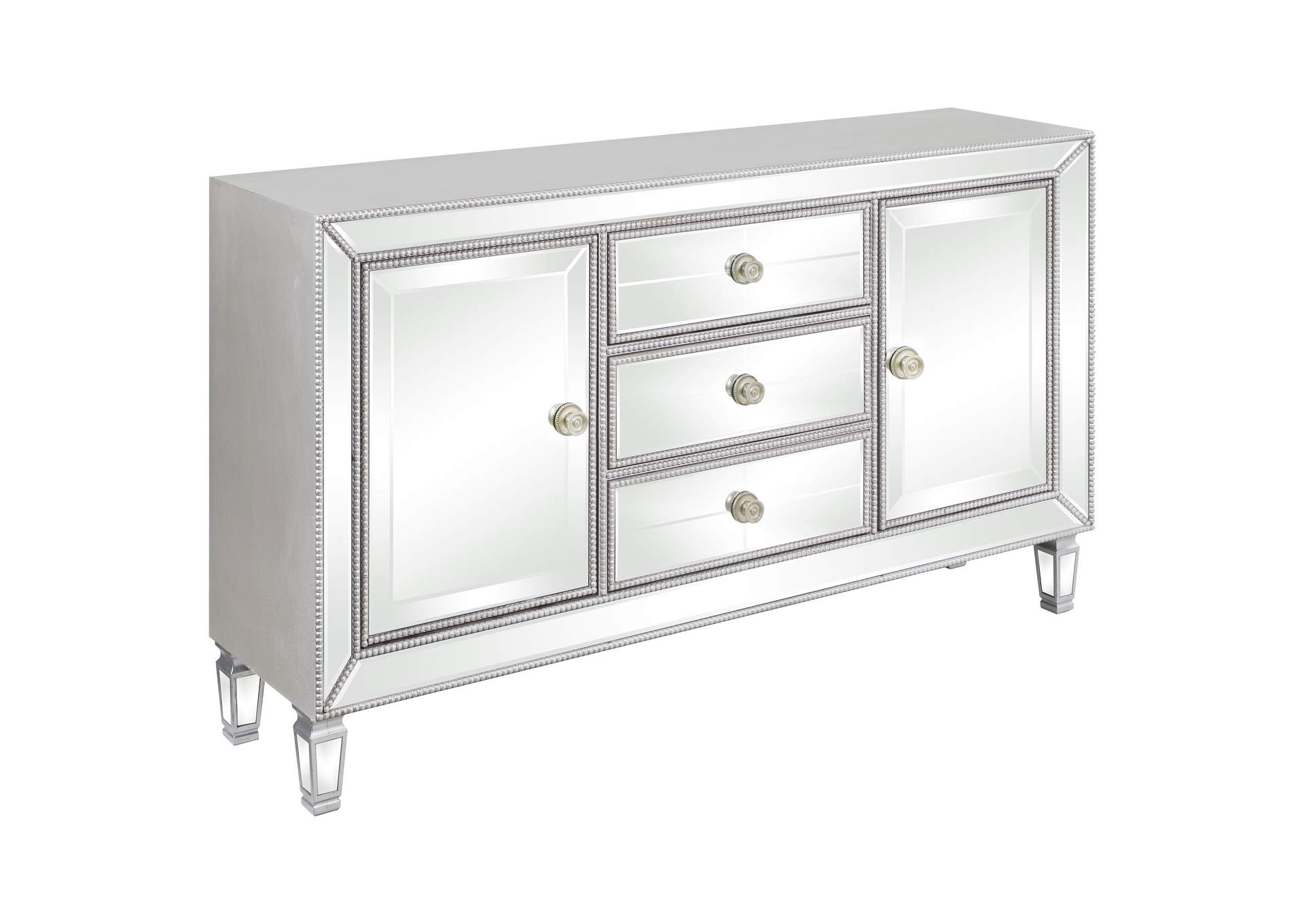 Leticia 3-drawer Accent Cabinet Silver,Coaster Furniture