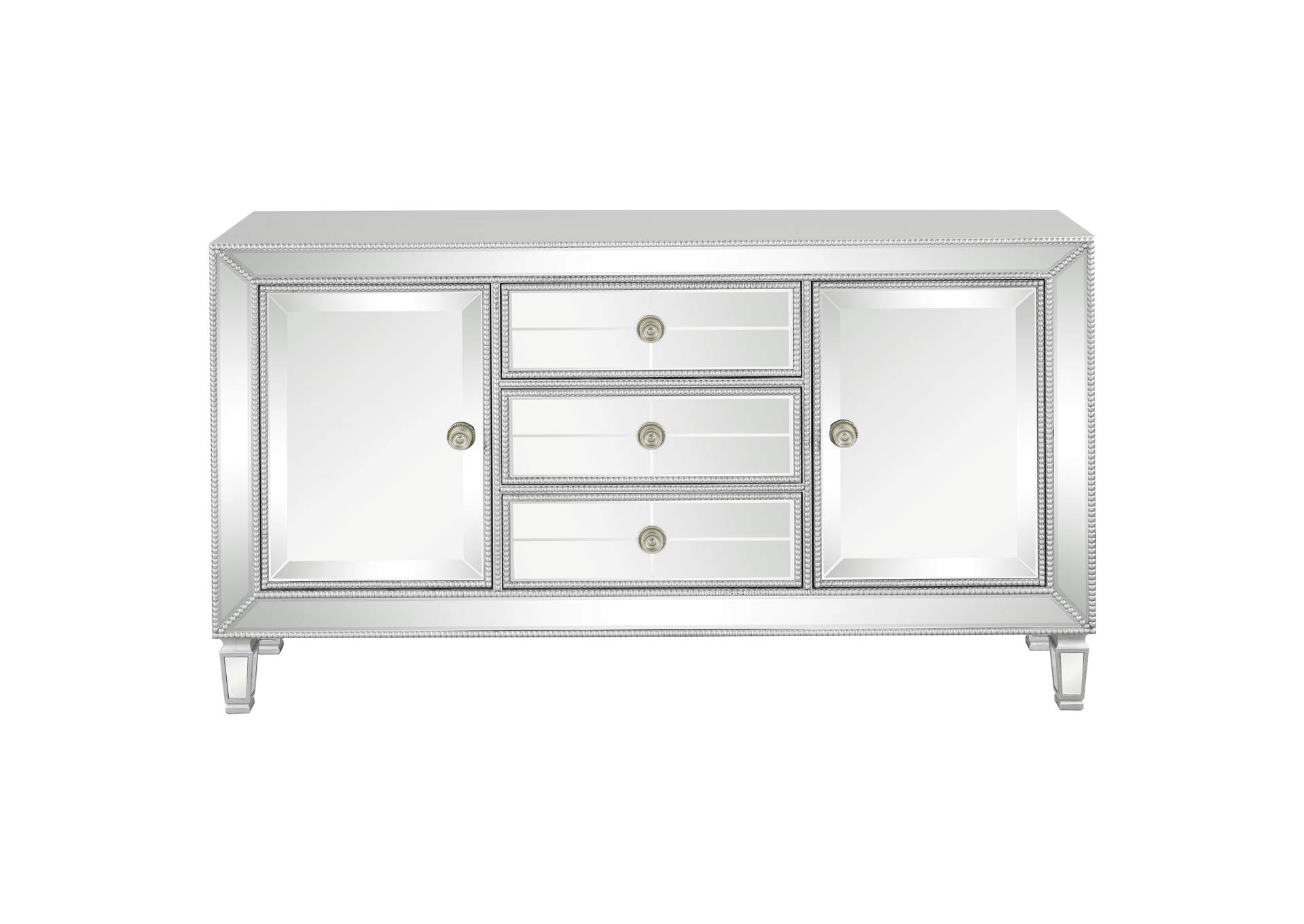 Leticia 3-drawer Accent Cabinet Silver,Coaster Furniture