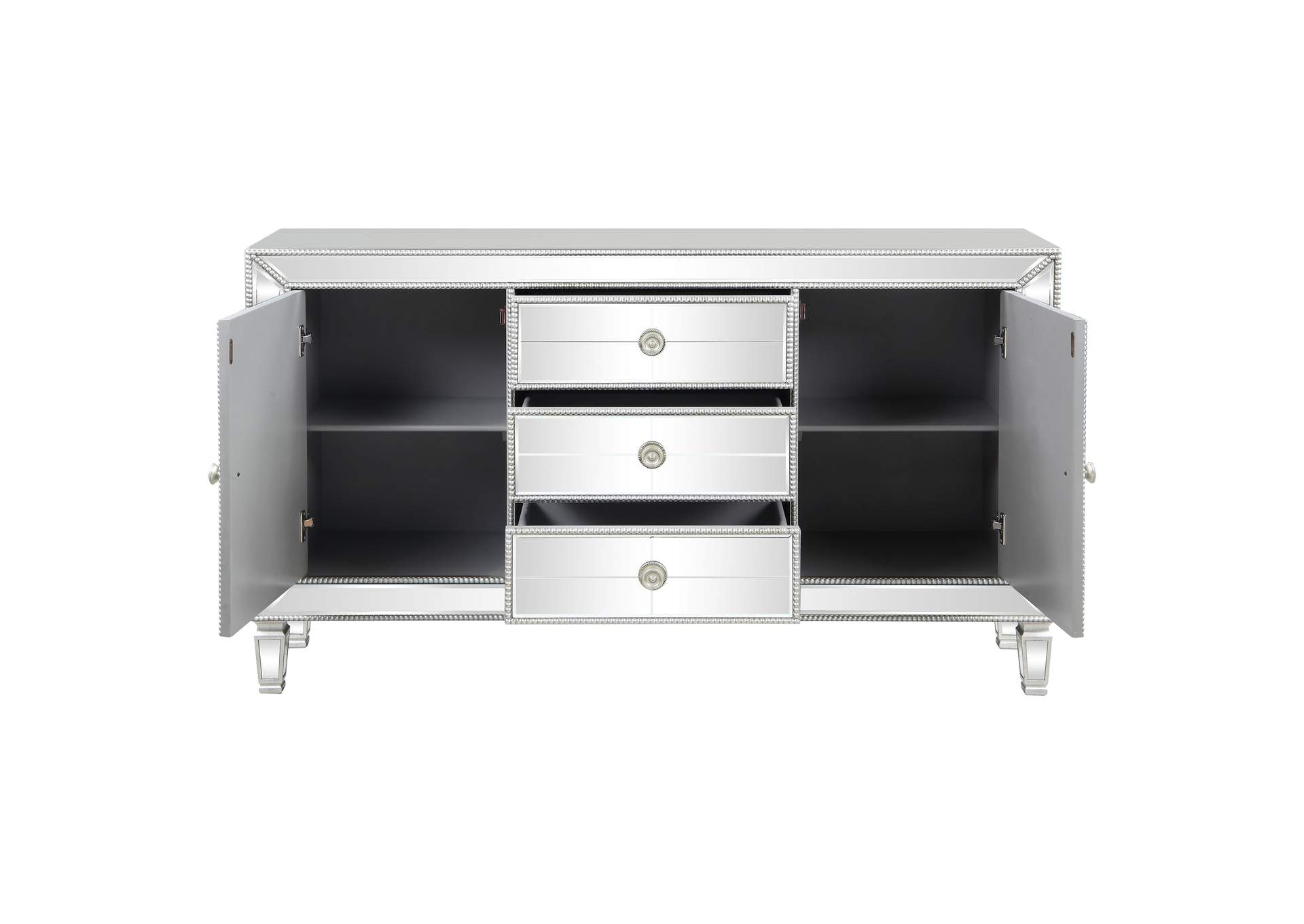 Leticia 3-drawer Accent Cabinet Silver,Coaster Furniture