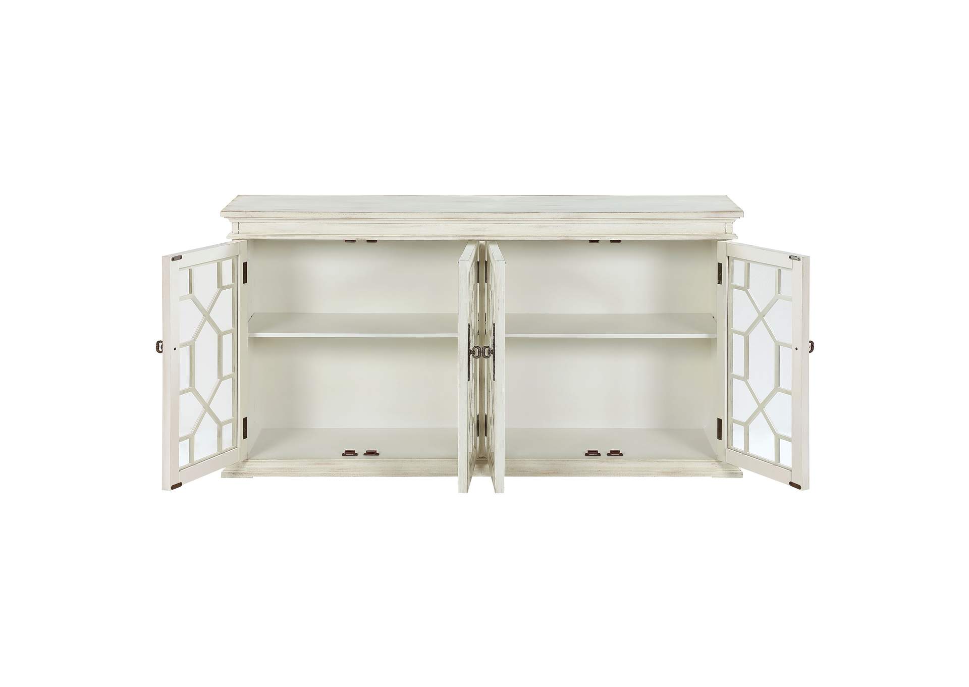 Kiara 4-door Accent Cabinet with Adjustable Shelves White,Coaster Furniture