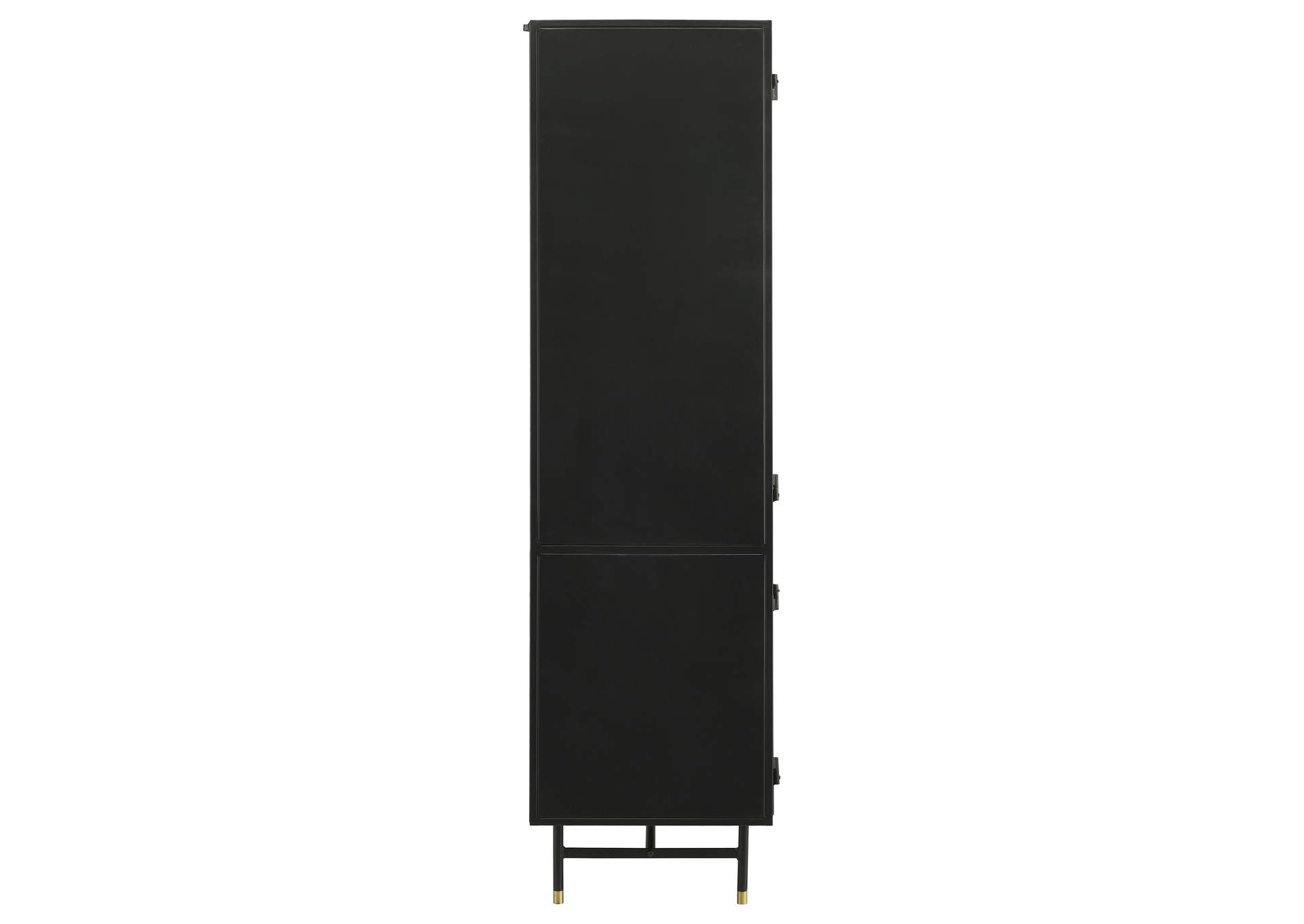 Santiago Rectangular 4-door Cabinet Matte Black,Coaster Furniture