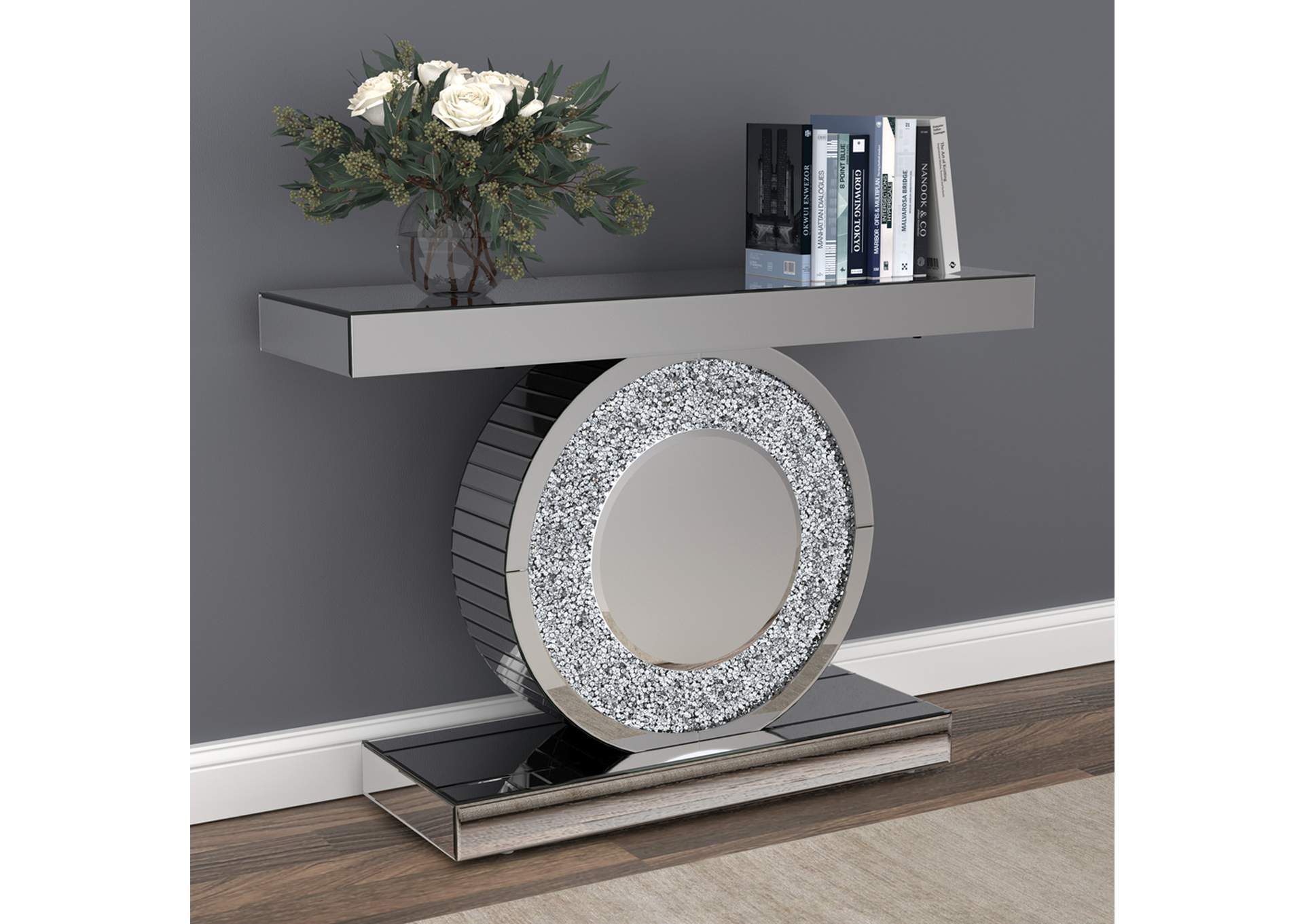 Bergenia Rectangular Console Table Silver,Coaster Furniture