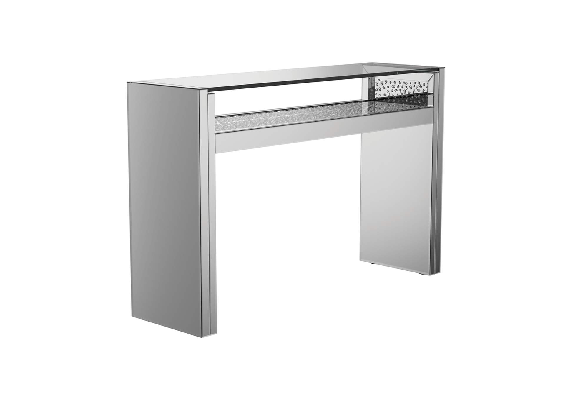 1-shelf Console Table Silver,Coaster Furniture