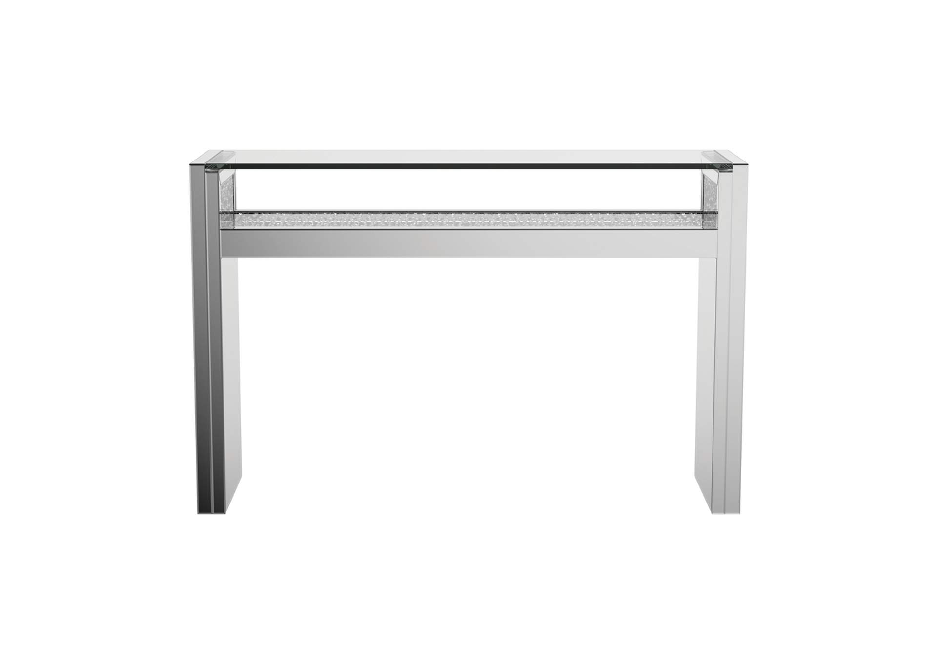 1-shelf Console Table Silver,Coaster Furniture