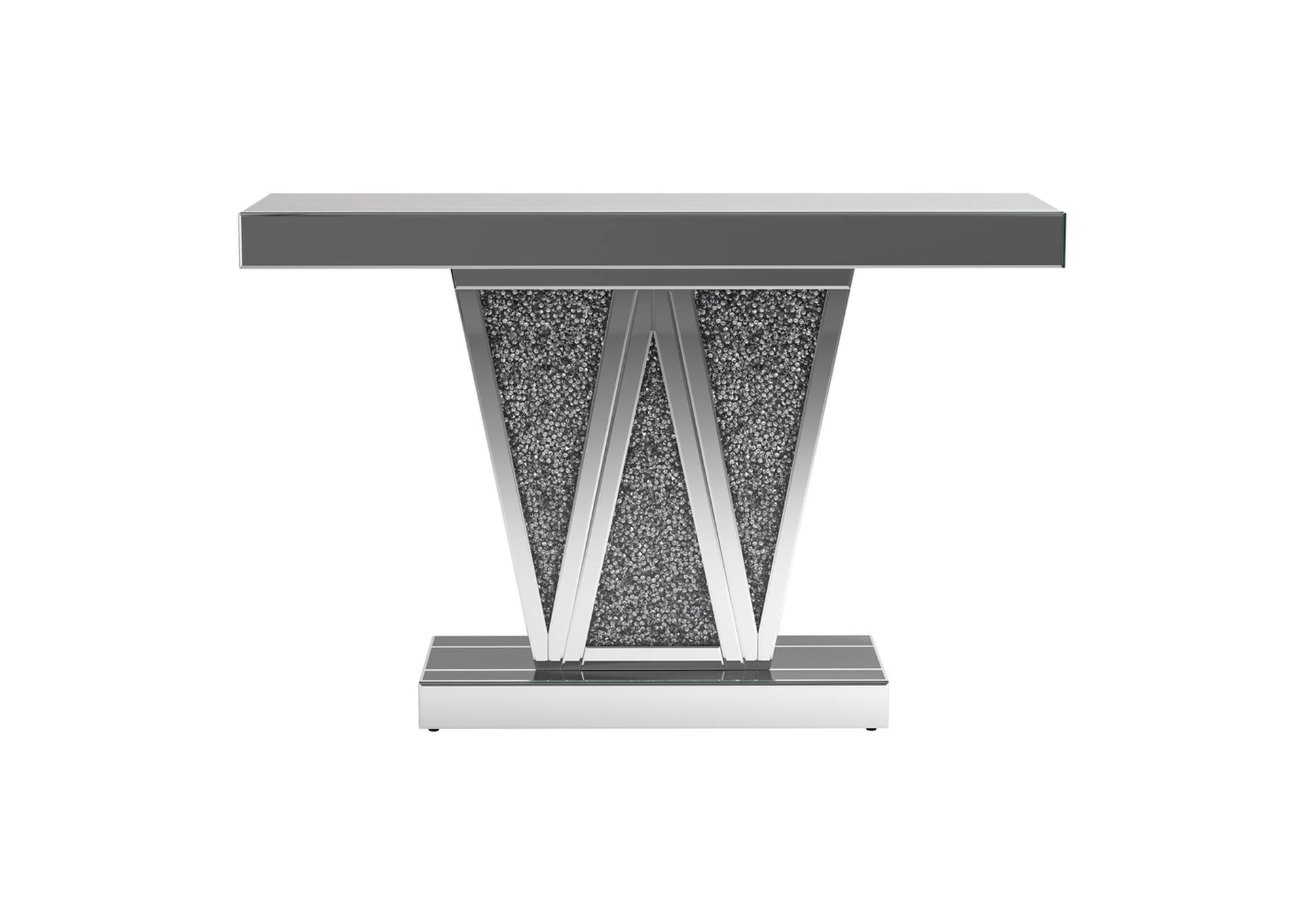 Crocus Rectangular Console Table Silver,Coaster Furniture