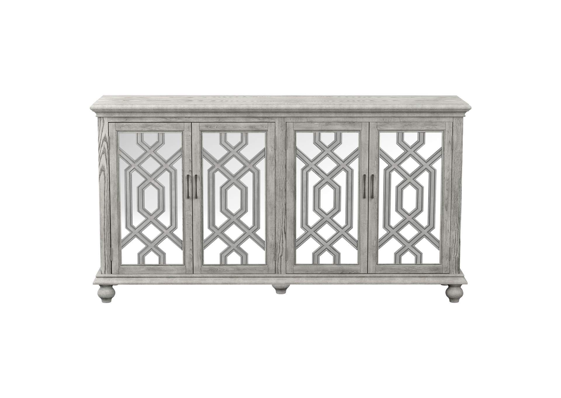 Melanie 4-door Accent Cabinet Antique White,Coaster Furniture