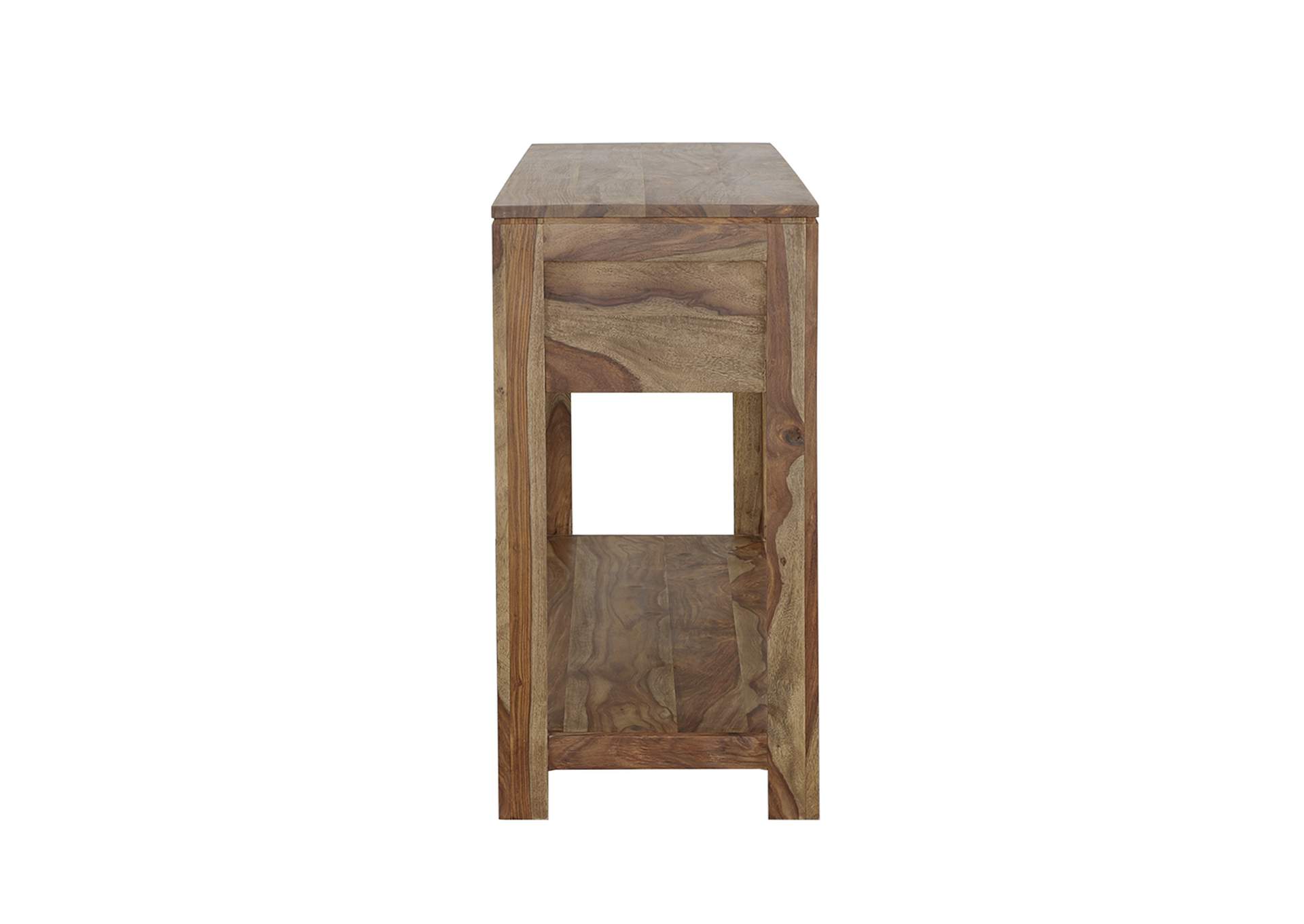 Esther 3-drawer Storage Console Table Natural Sheesham,Coaster Furniture