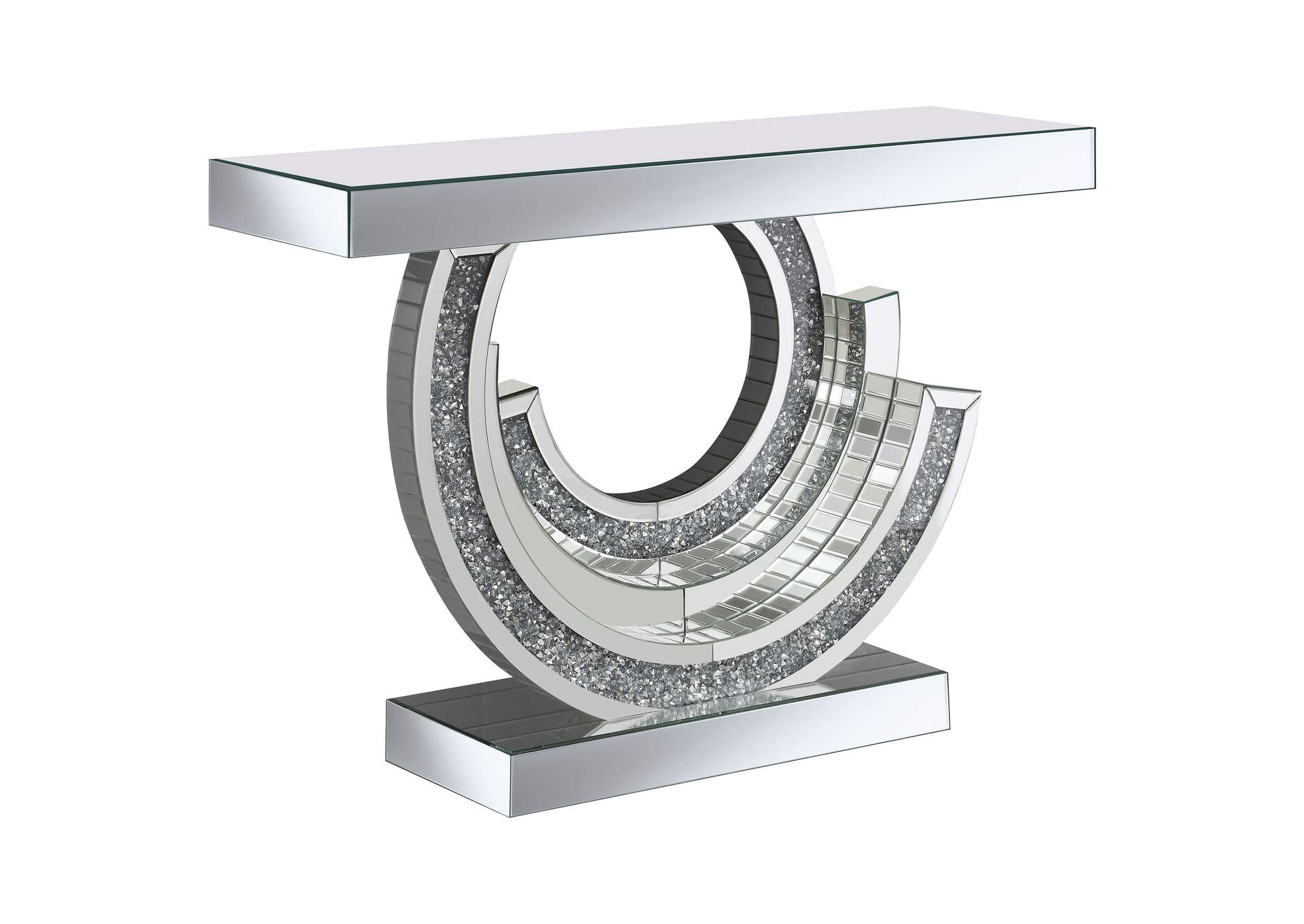 Imogen Multi-dimensional Console Table Silver,Coaster Furniture