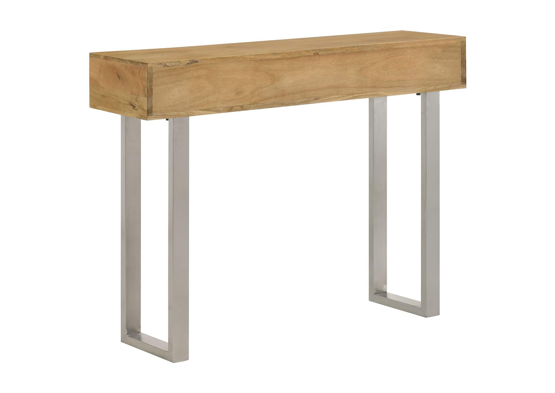 Draco Console Table with Hand Carved Drawers Natural,Coaster Furniture