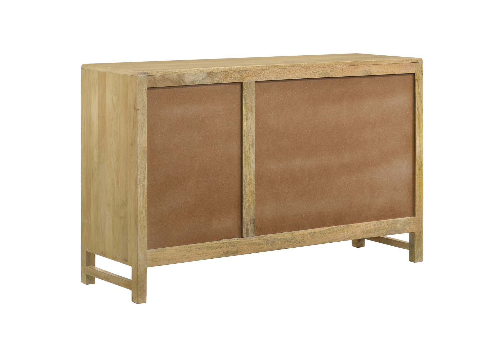 Amaryllis Rectangular 3-door Accent Cabinet Natural,Coaster Furniture