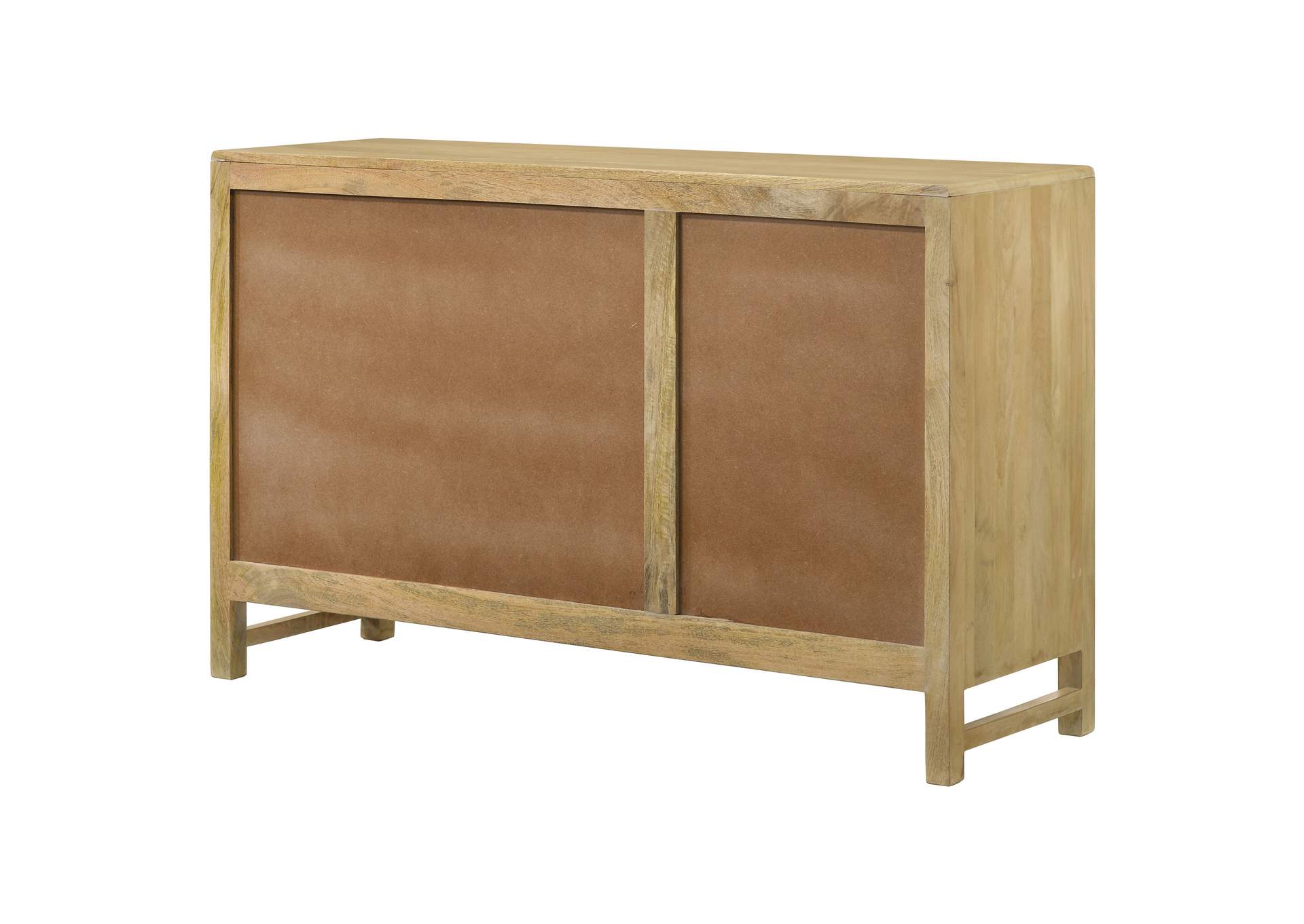 Amaryllis Rectangular 3-door Accent Cabinet Natural,Coaster Furniture