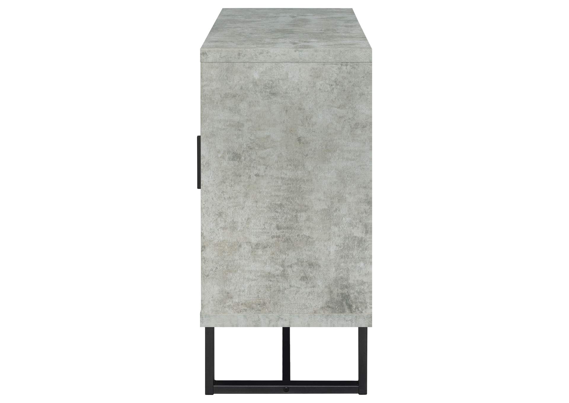 Abelardo 3-drawer Accent Cabinet Weathered Oak and Cement,Coaster Furniture