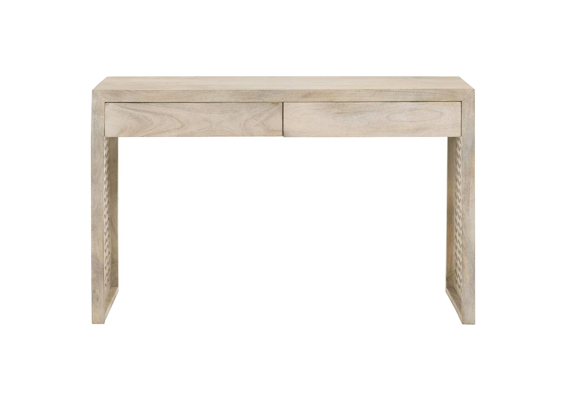 Rickman Rectangular 2-drawer Console Table White Washed,Coaster Furniture